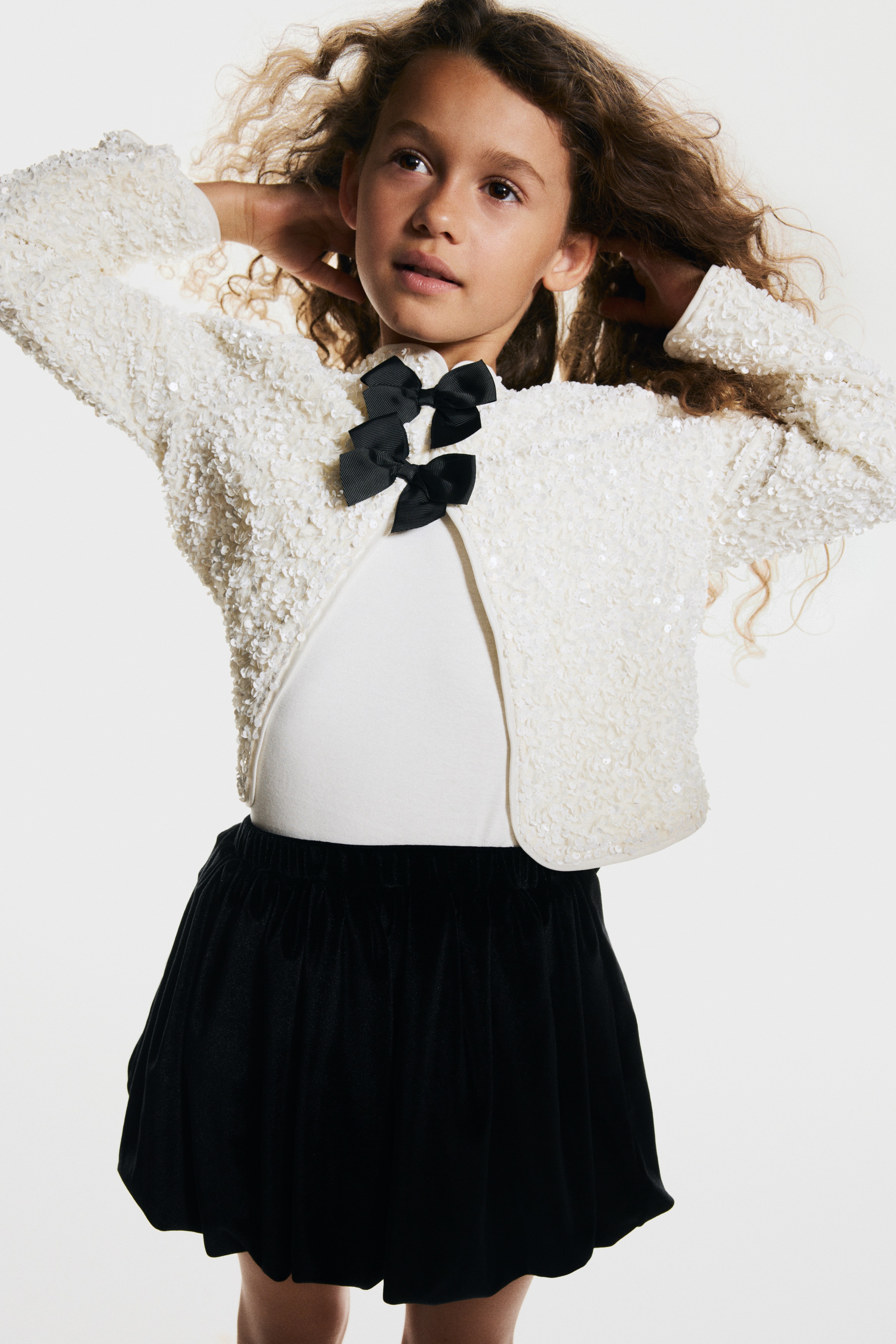 Bow-Detail Balloon Skirt - Black - Kids | H&M US