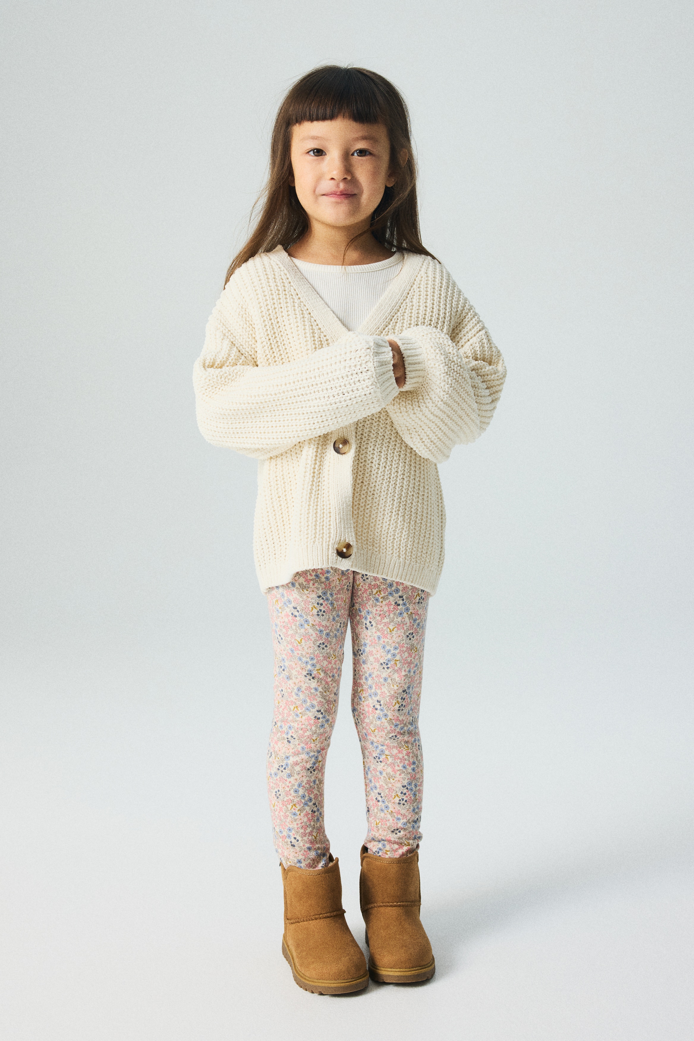 Jente - Rosa/Blomstret Leggings - Size: 92 (1½-2Y)  - H&M