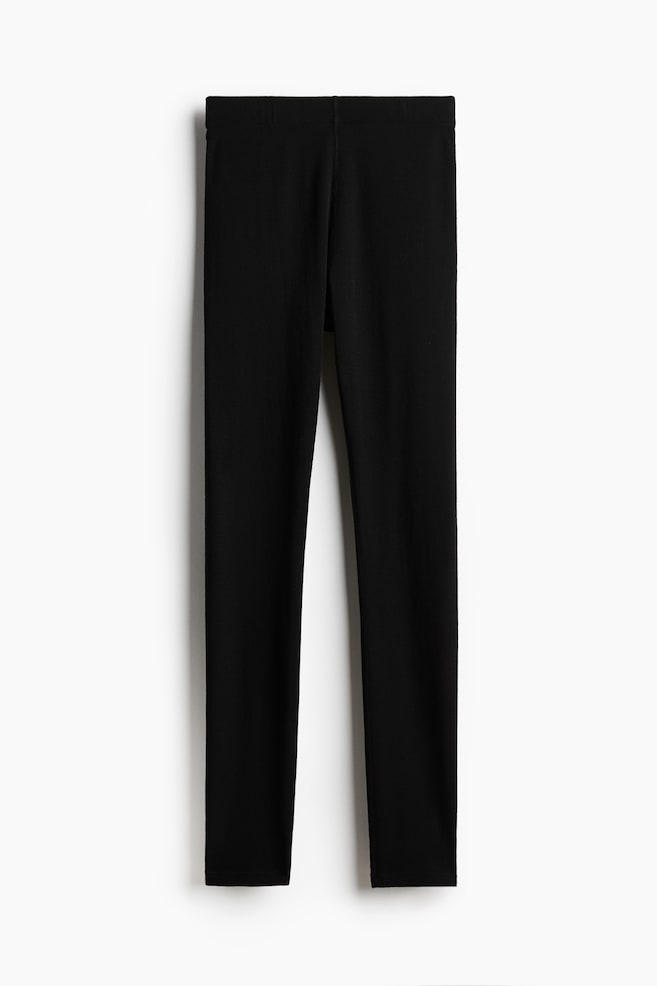 Wool Base-Layer Ski Leggings - Black - 1