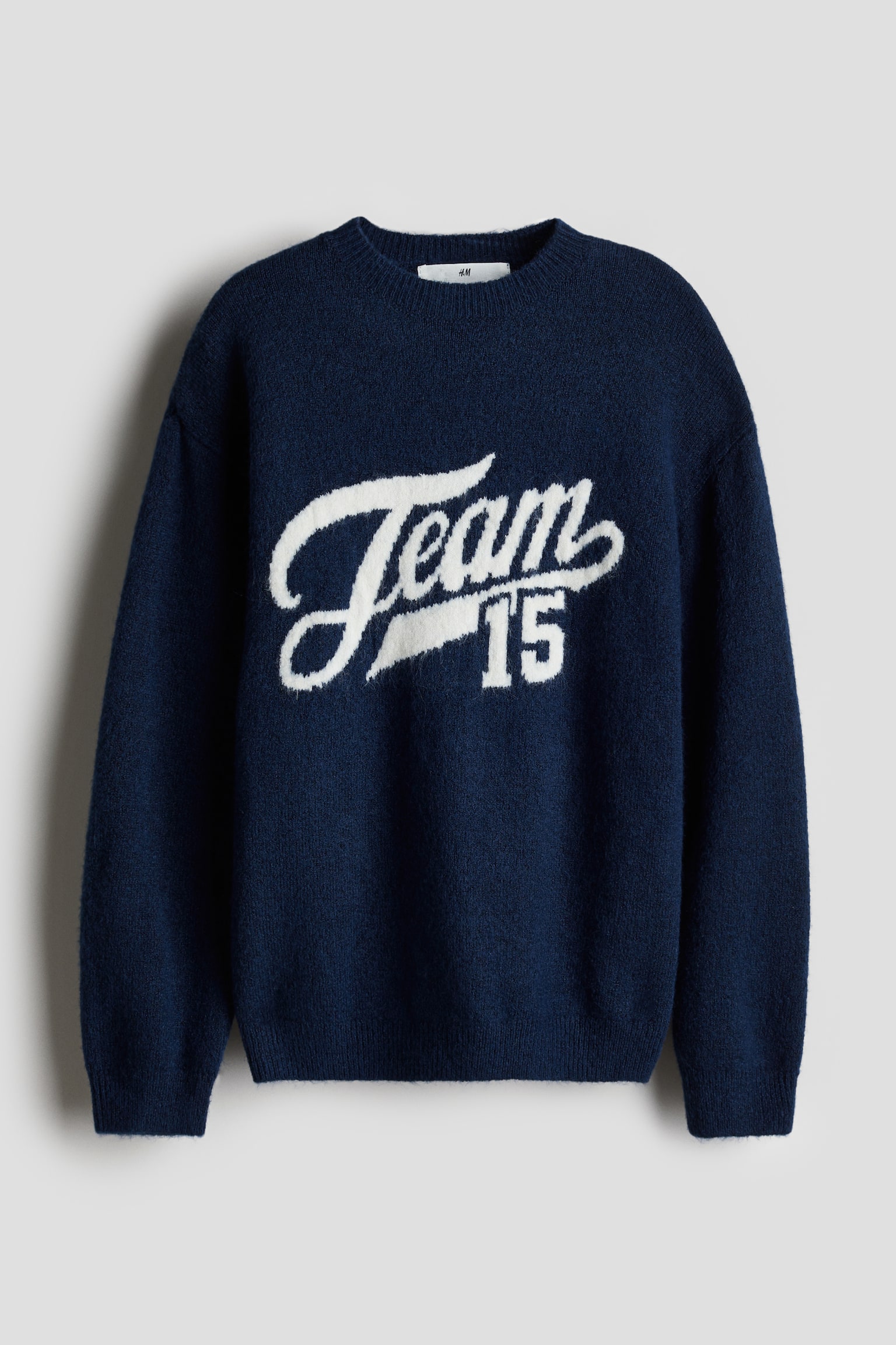 Loose-fit jumper - Navy blue/Team 15/White/Dear Santa/Greige/Powder pink - 1