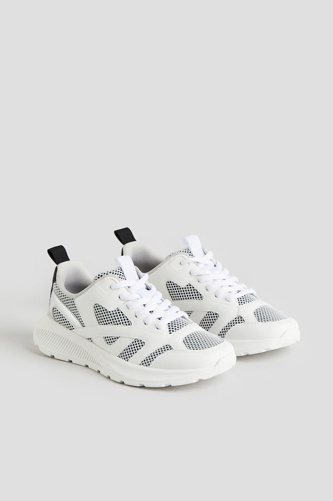 Lightweight-sole trainers - White/White/Light pink - 1