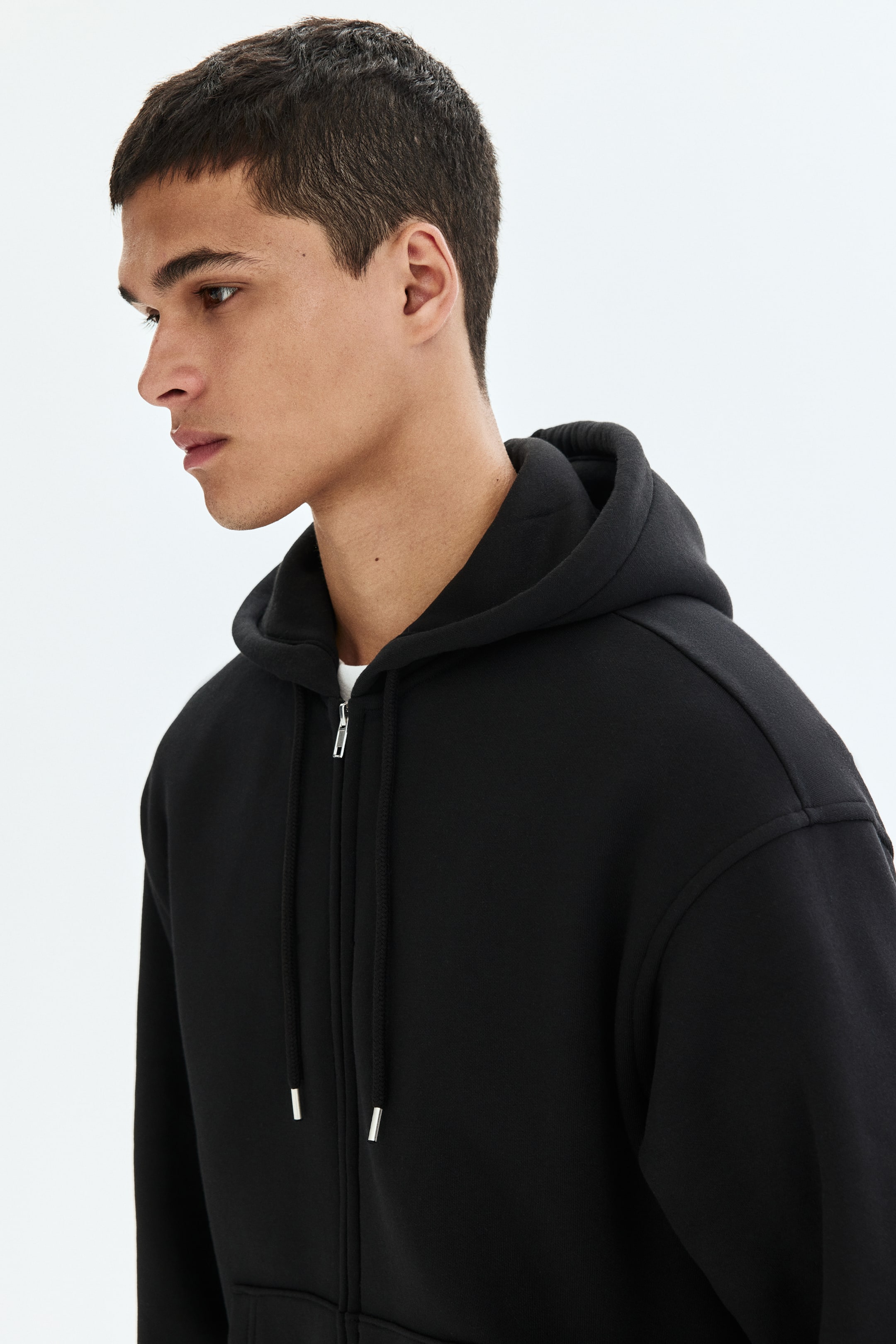 Loose-Fit Hooded Jacket