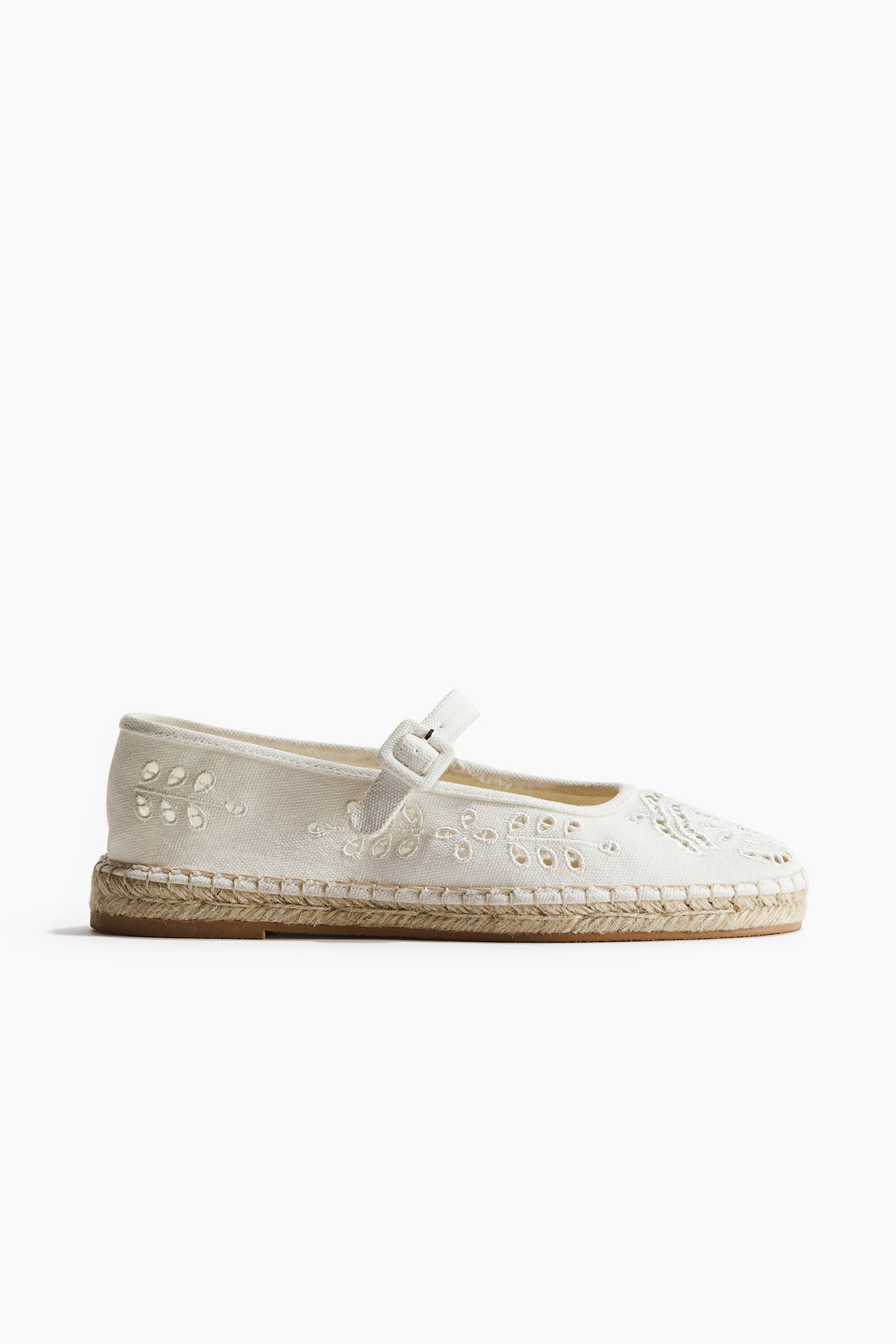 Espadrilles - White/Dark beige/Light blue