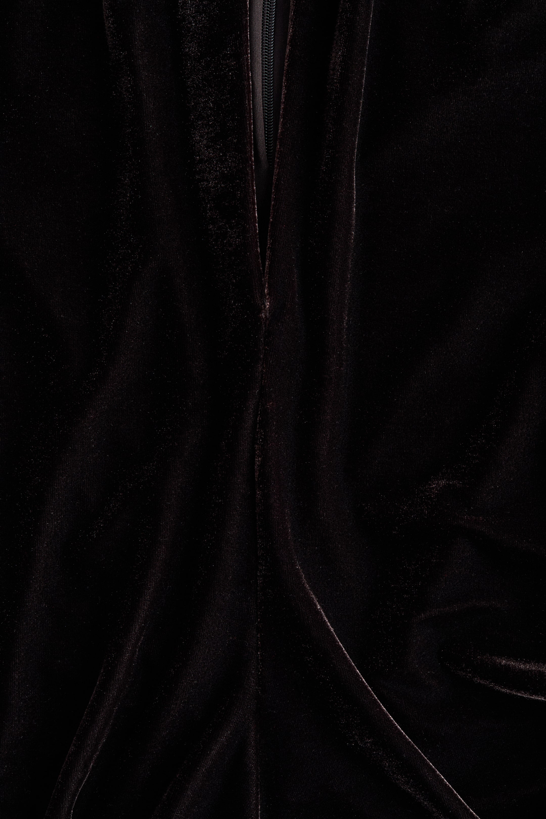 View larger image: Turtleneck velour top - Dark brown - Ladies | H&M 4