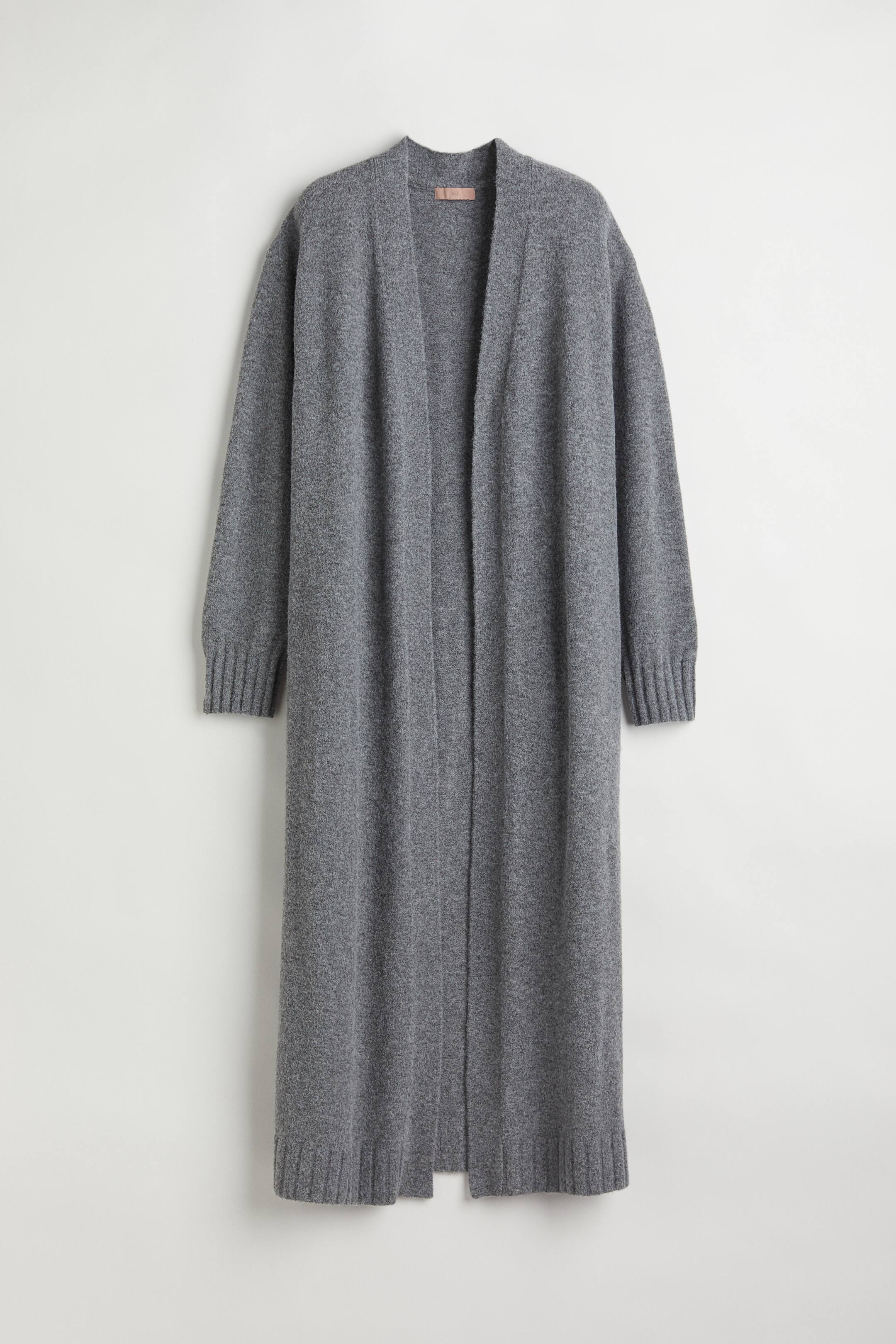 View larger image: Long cardigan - Dark grey marl - Ladies | H&M 1