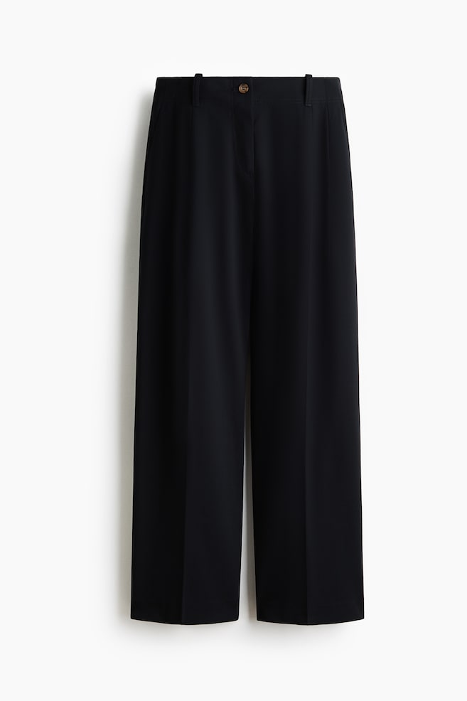 Elegante Hose - Schwarz/Braun/Hellbeige - 1