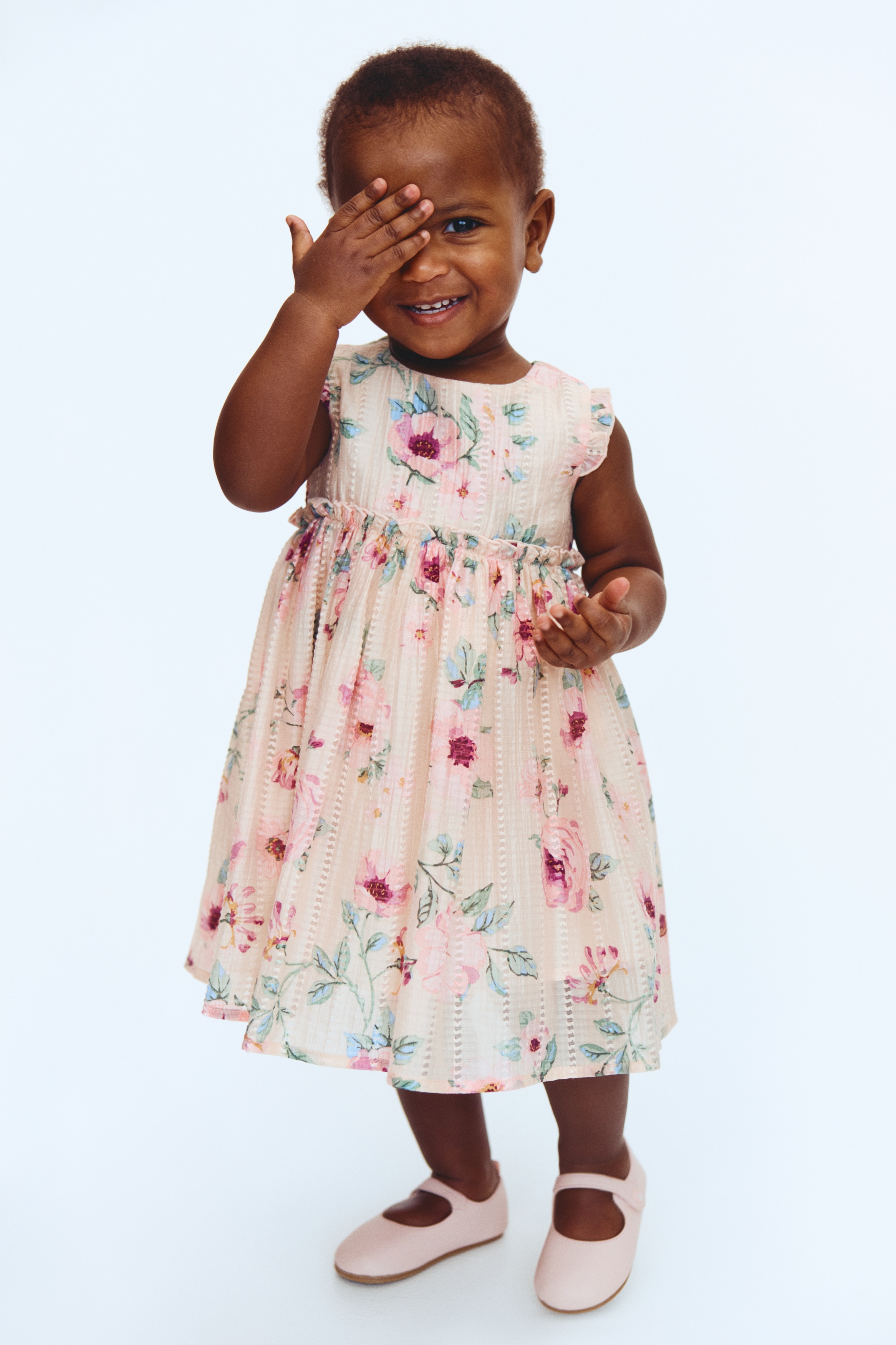 Printed dress - Light pink/Floral