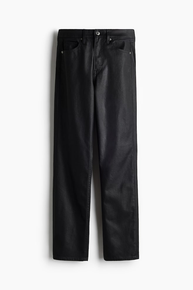 Petite Fit Slim High Jeans - Negro denim/Negro/Azul denim - 1