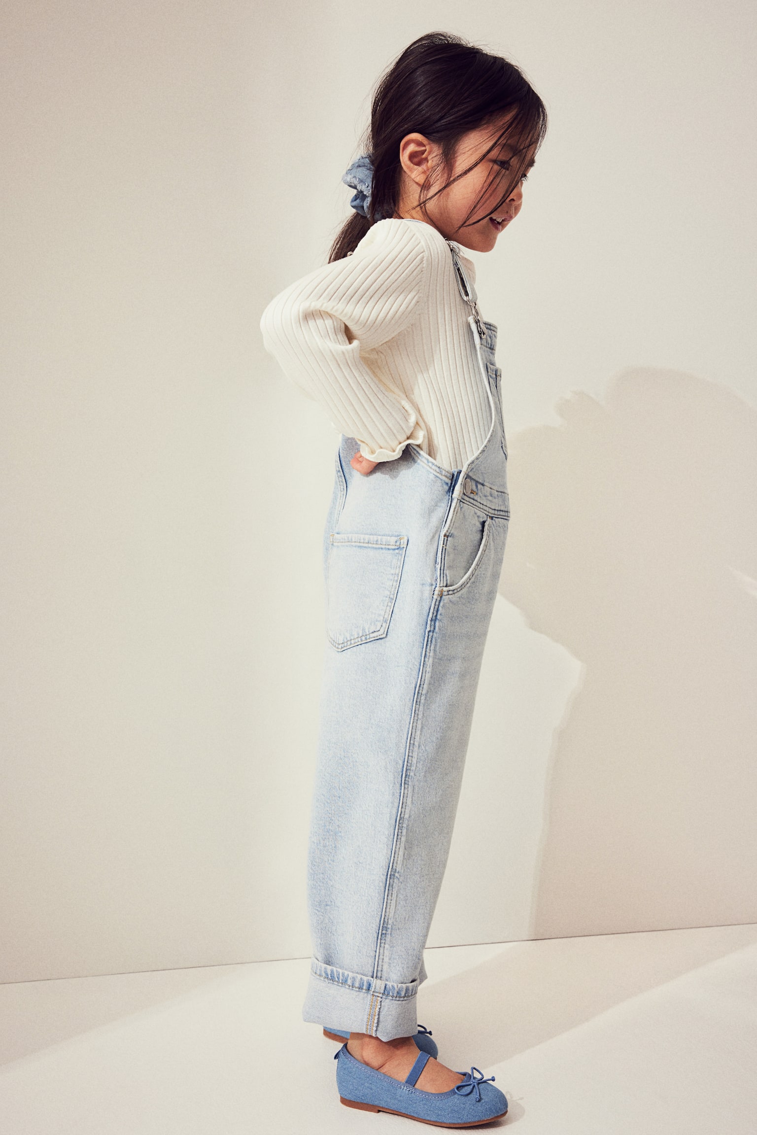 Denim dungarees - Light denim blue/Light denim blue/Denim blue - 2