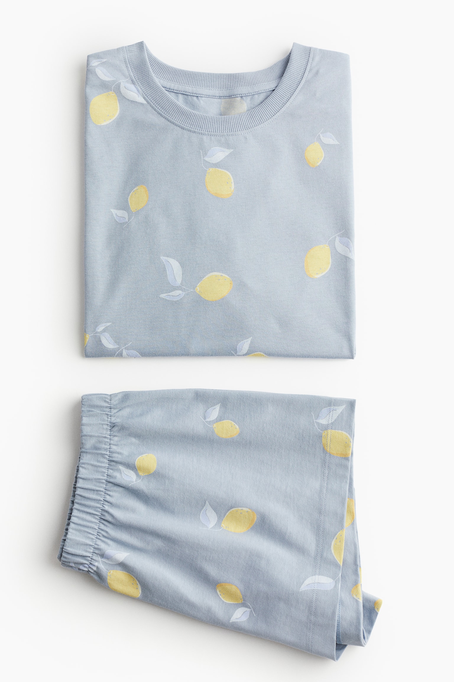 Print Pyjama Set - Light blue/Lemons - 2