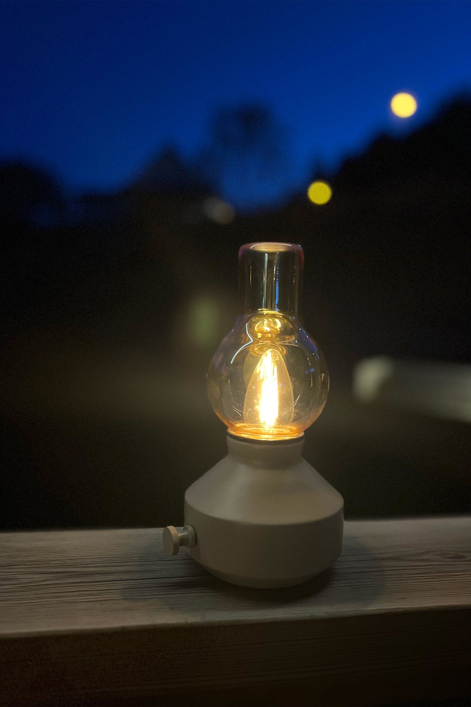 Wiederaufladbare Tischlampe Glimt - Beige/Grün/Schwarz