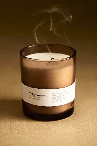 Wood-lid scented candle