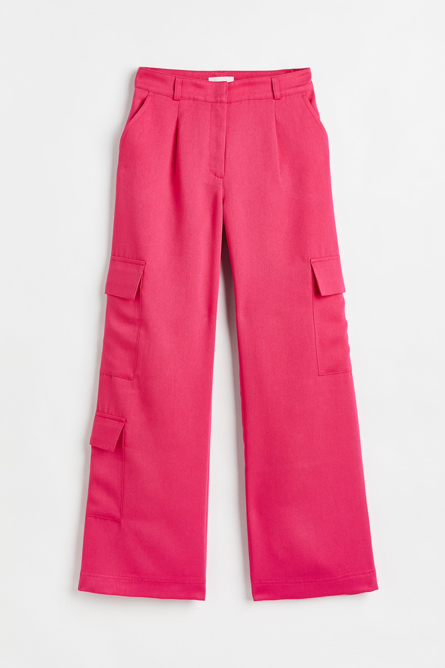 Twill Utility Pants - Bright pink/Light beige/Black - 1