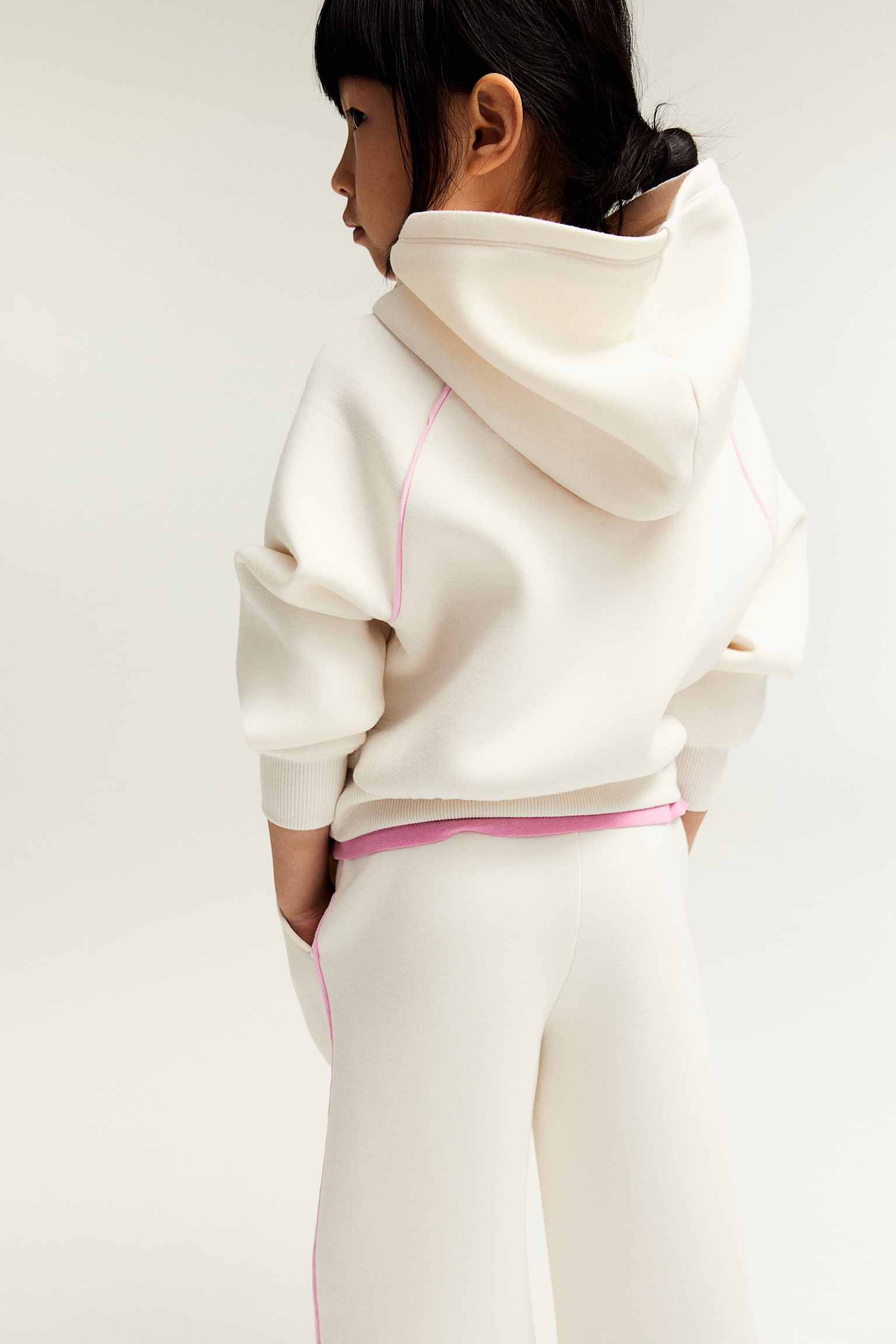 Boxy Style Scuba Hoodie - Cream/Reebok - 4