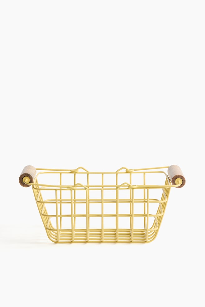 Panier en fil métallique pour enfant - Jaune clair - 1