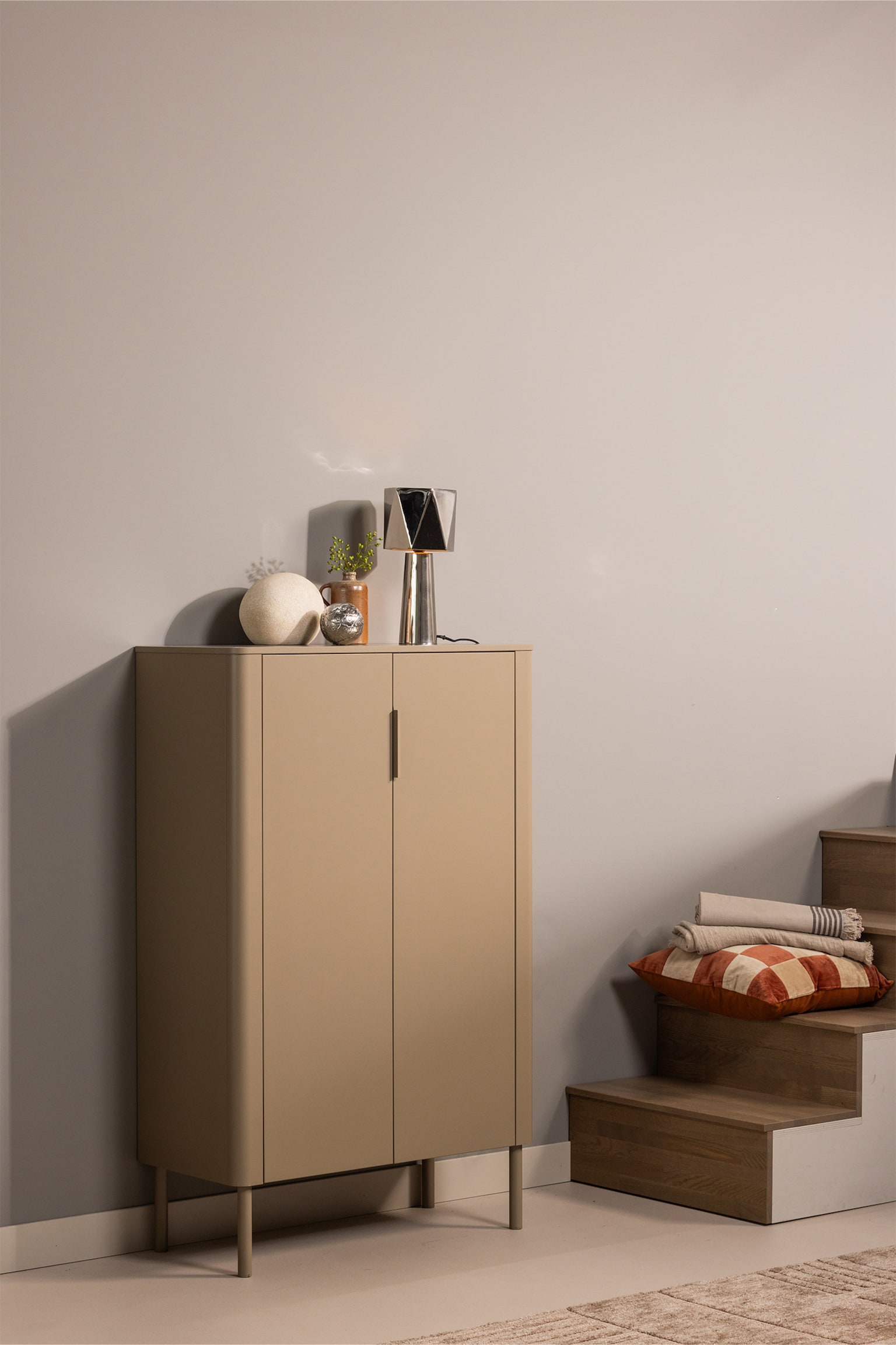 Gunnar Kast Met 2 Deuren - Grijs/Zwart - 4