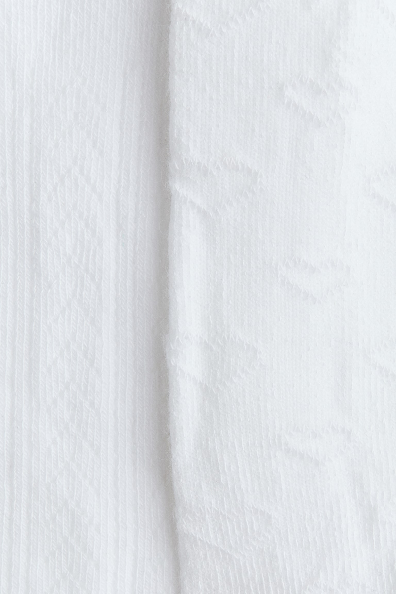 Детские колготки H&M 2-Pack Pointelle-Knit Tights, цвет: Белый — фото 2