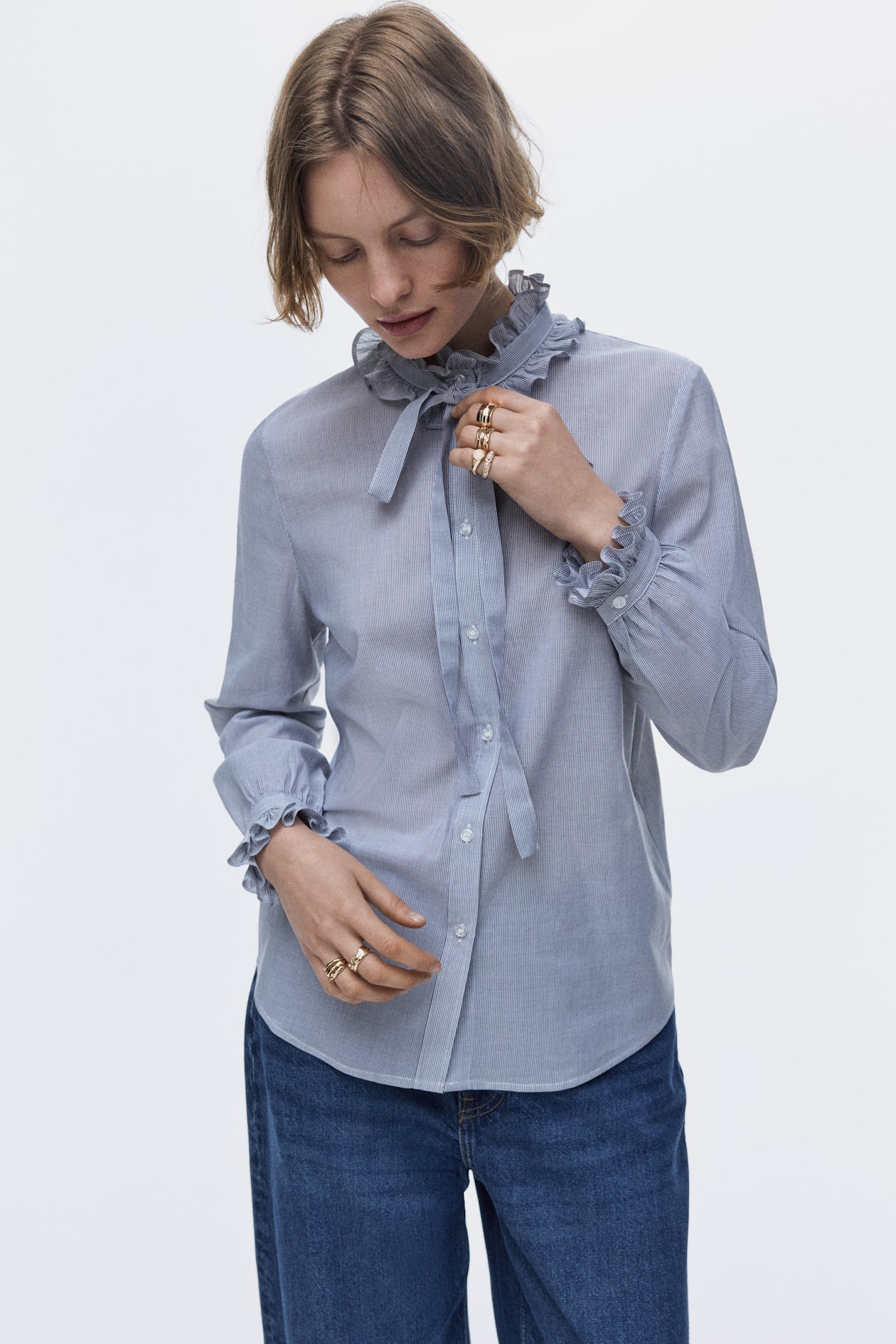 Ruffle-Trimmed Blouse - image 4