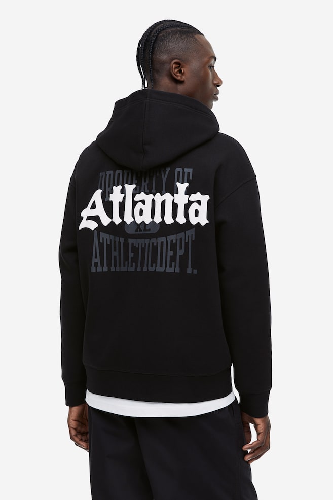 Relaxed Fit Zip-through hoodie - Black/Atlanta/Beige/Brooklyn/Red/New York - 6