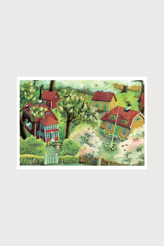 Astrid Lindgren - Running In The Garden - Flerfärgad - 1