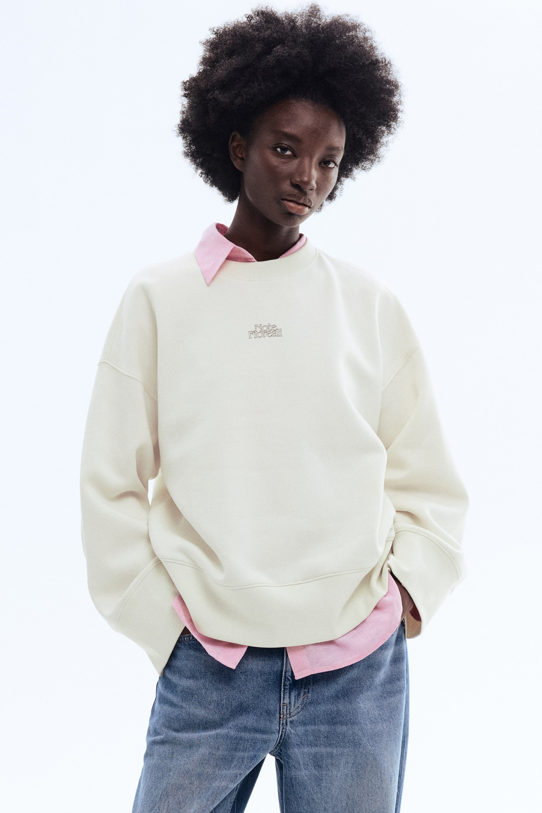 Женские худи H&M Printed Sweatshirt — фото 3
