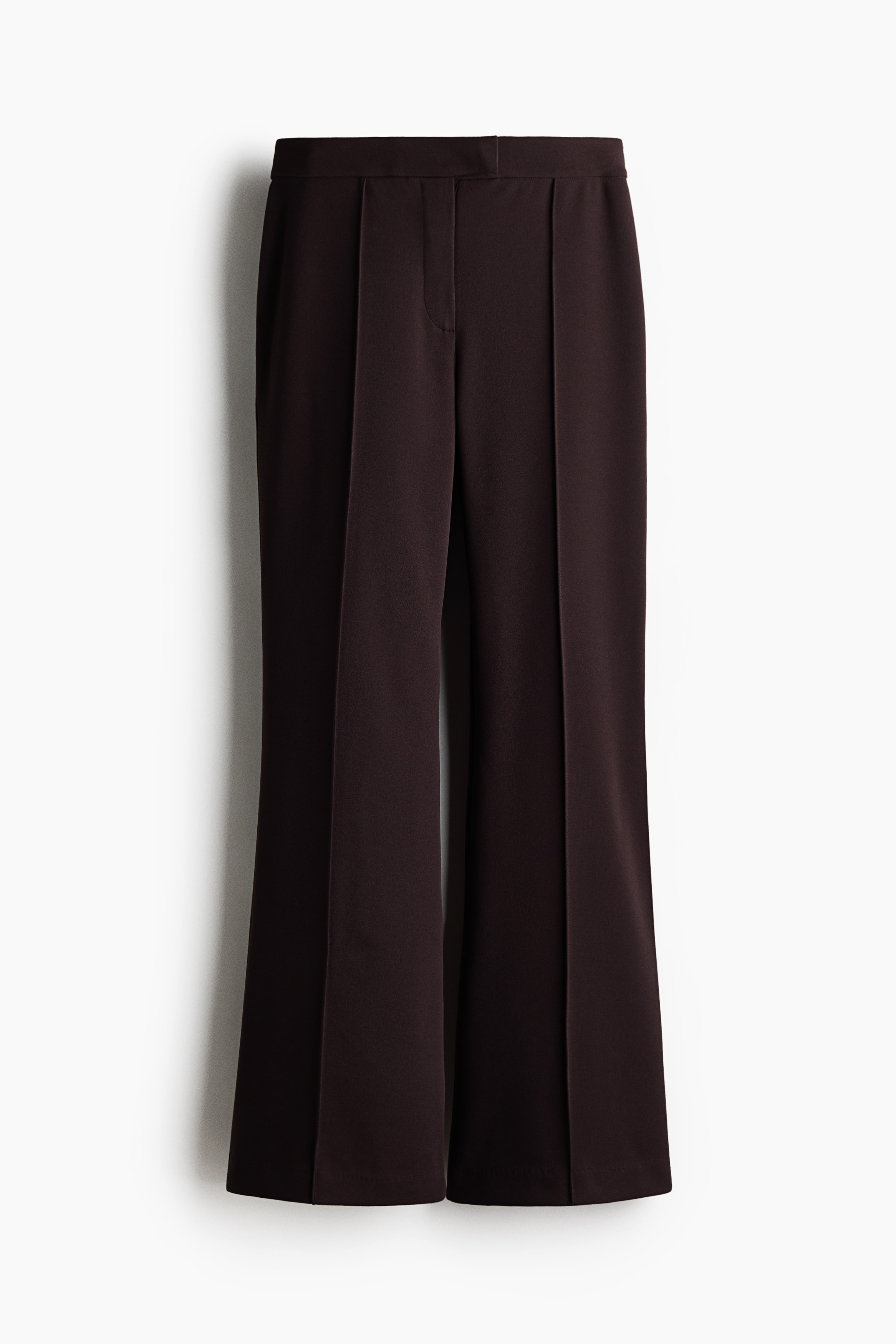 Bootcut crease-front trousers - Dark brown/Black/Dark grey