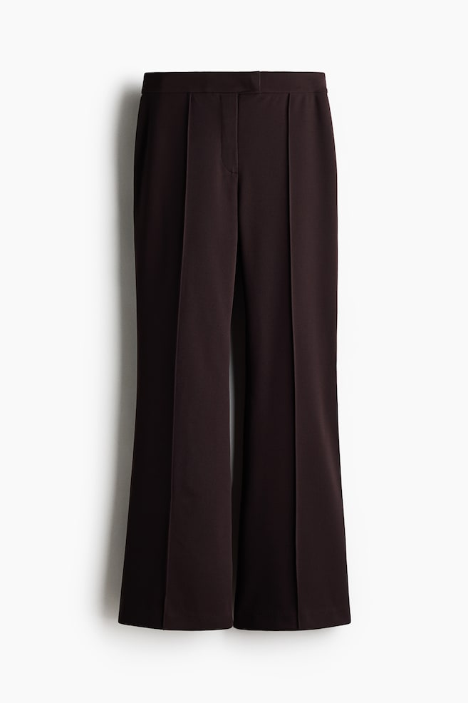 Bootcut crease-front trousers - Dark brown/Dark grey/Black - 1