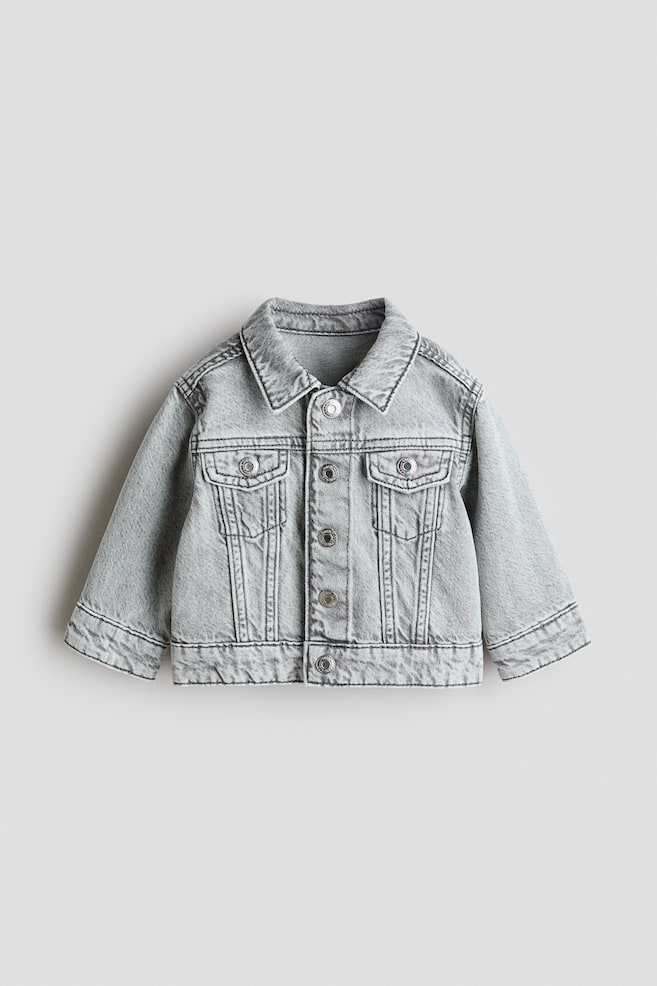 Denim jacket - Light denim grey/Light denim blue/Denim blue/Denim blue/White - 1