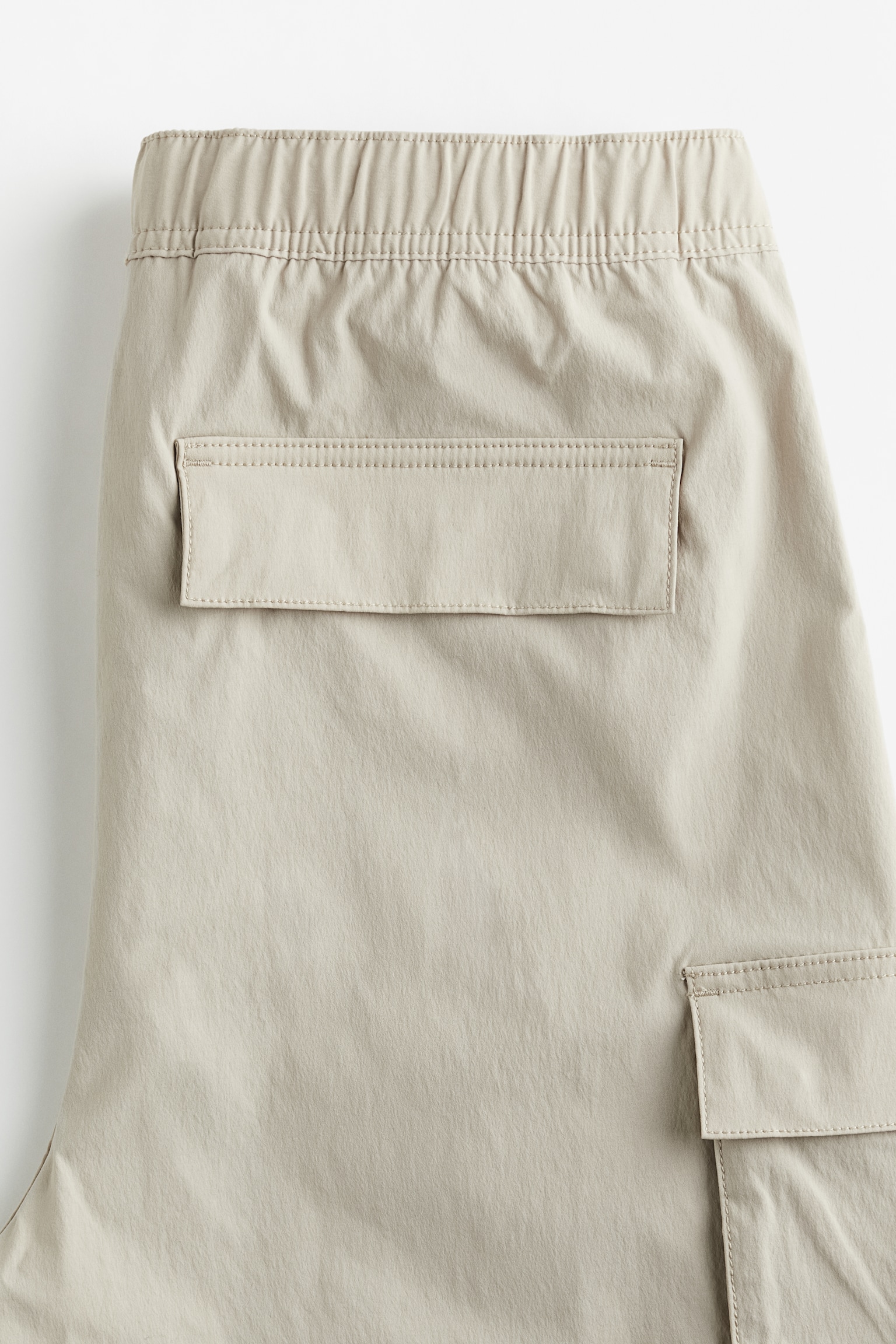 Regular Fit Nylon Cargo Shorts - Beige/Navy blue/Black/Dark grey/Light beige/Khaki green - 4