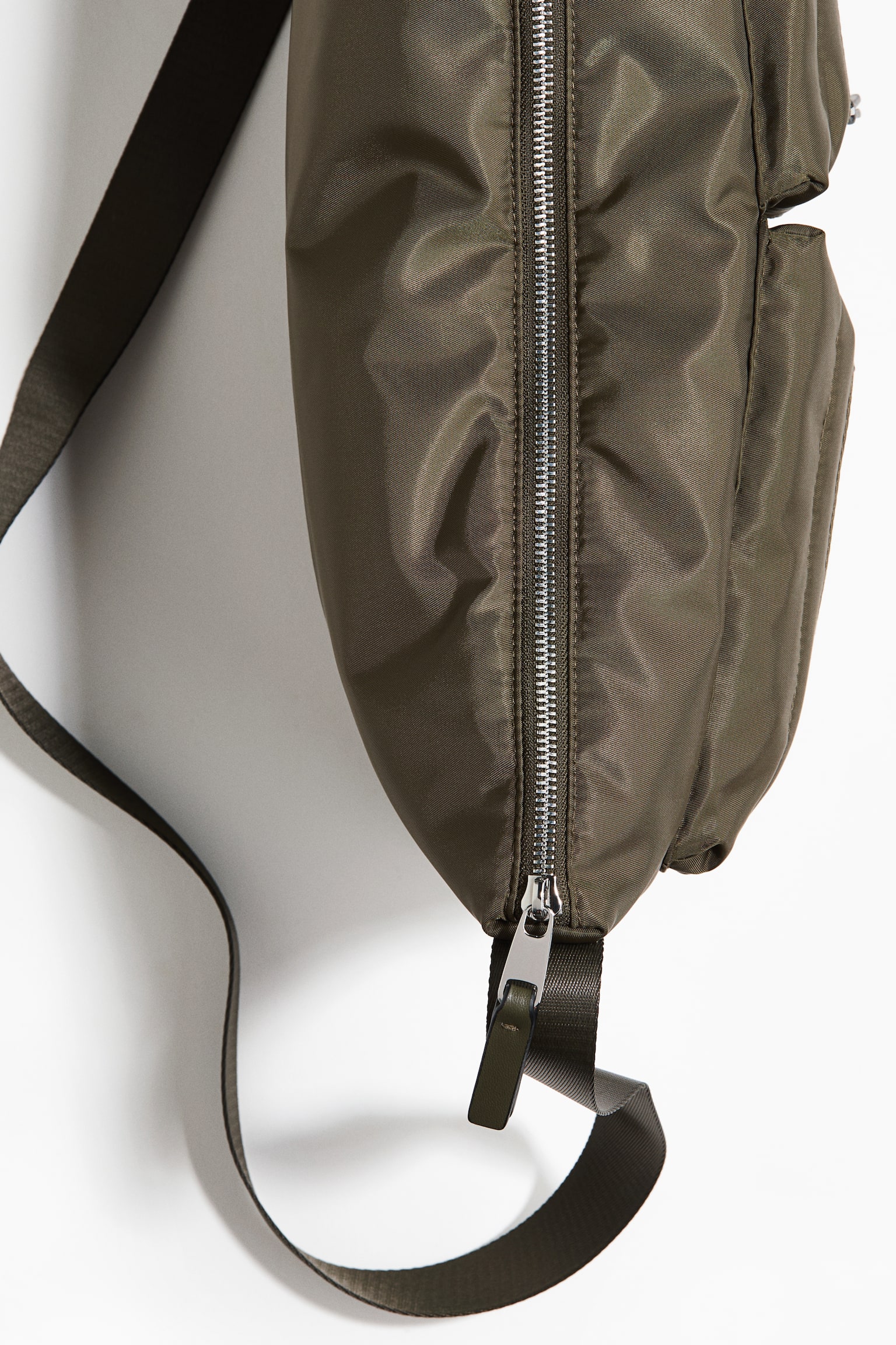 Padded crossbody bag - Dark khaki green/Black - 3