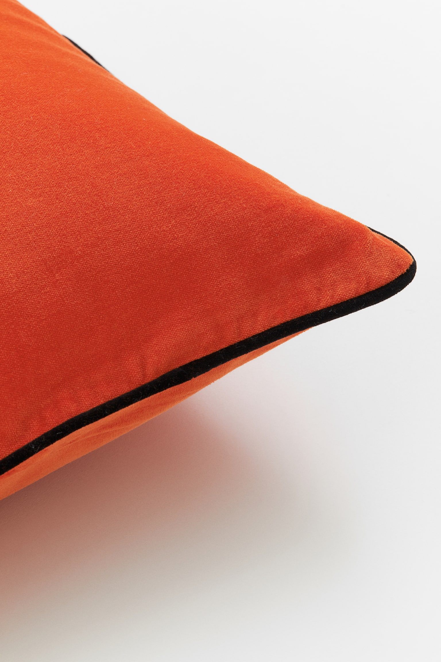 Housse de coussin en velours - Orange/Crème/noir/Noir/blanc - 2