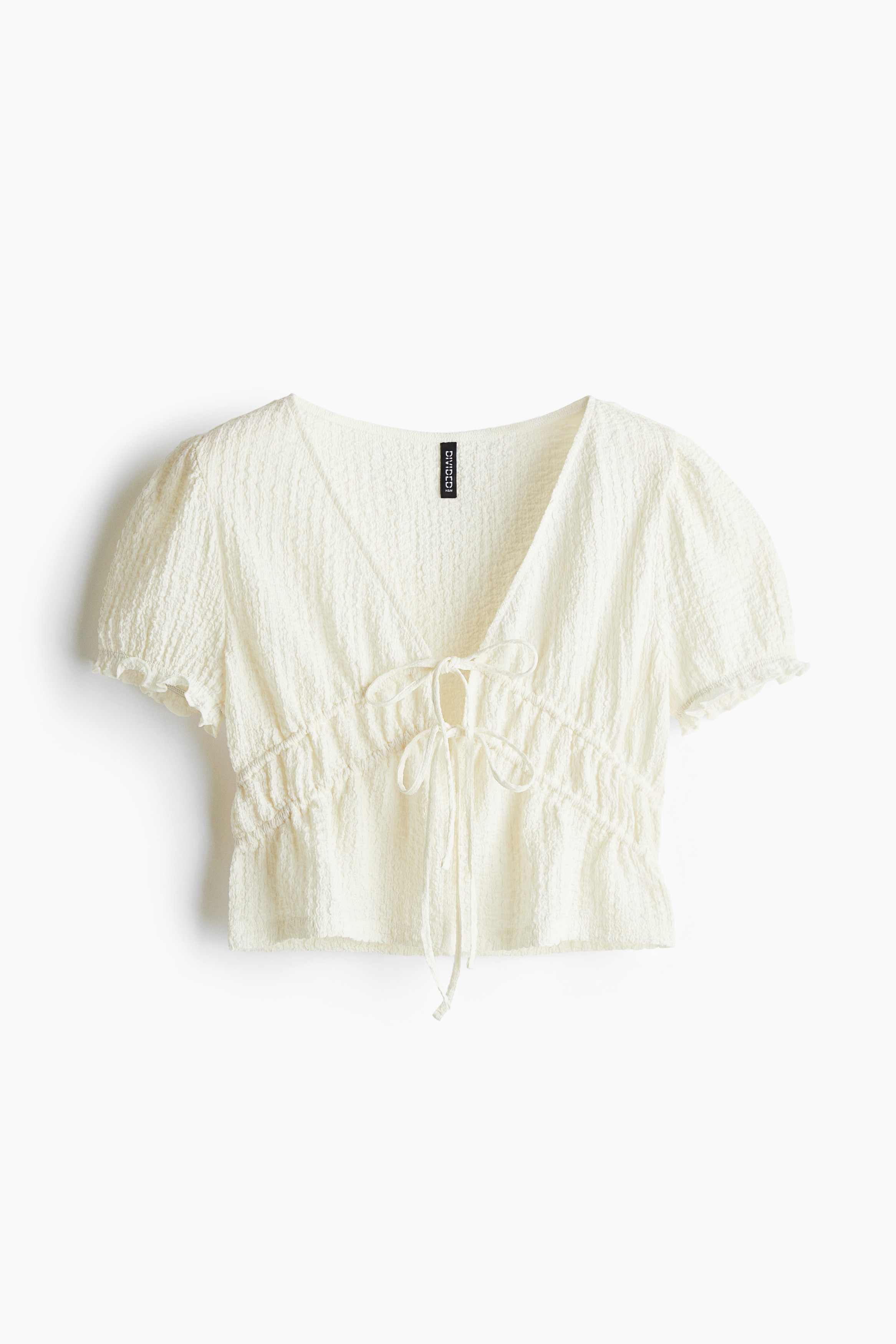 タイディテール クリンクルトップス - クリーム - レディース | H&M JP