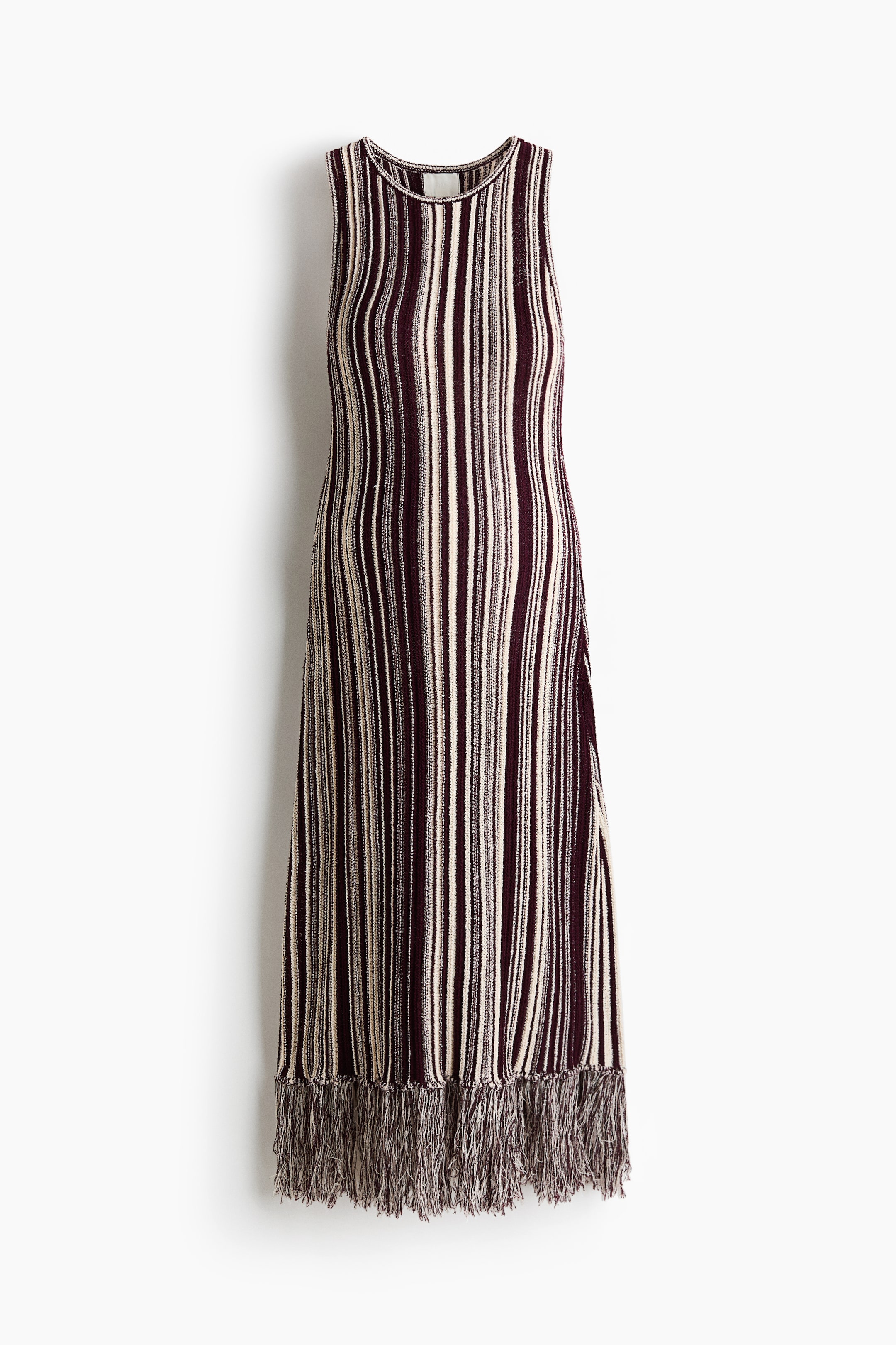 MAMA Fringed Knit Dress