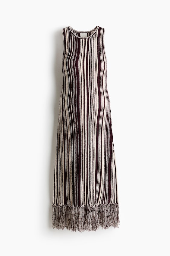 Женские платья H&M MAMA Fringed Knit Dress