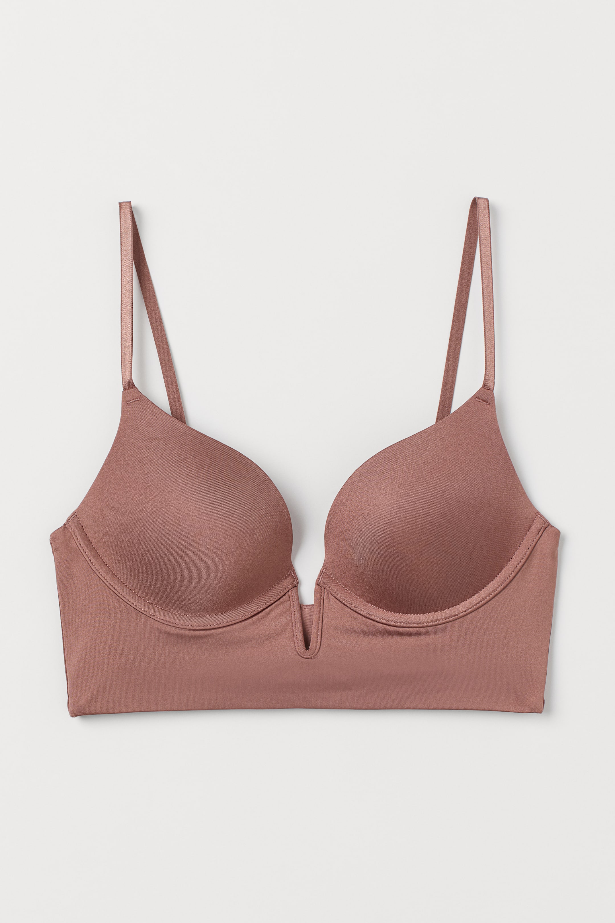 View larger image: Microfiber Push-up Bralette - Dusty rose - Ladies | H&M US 1