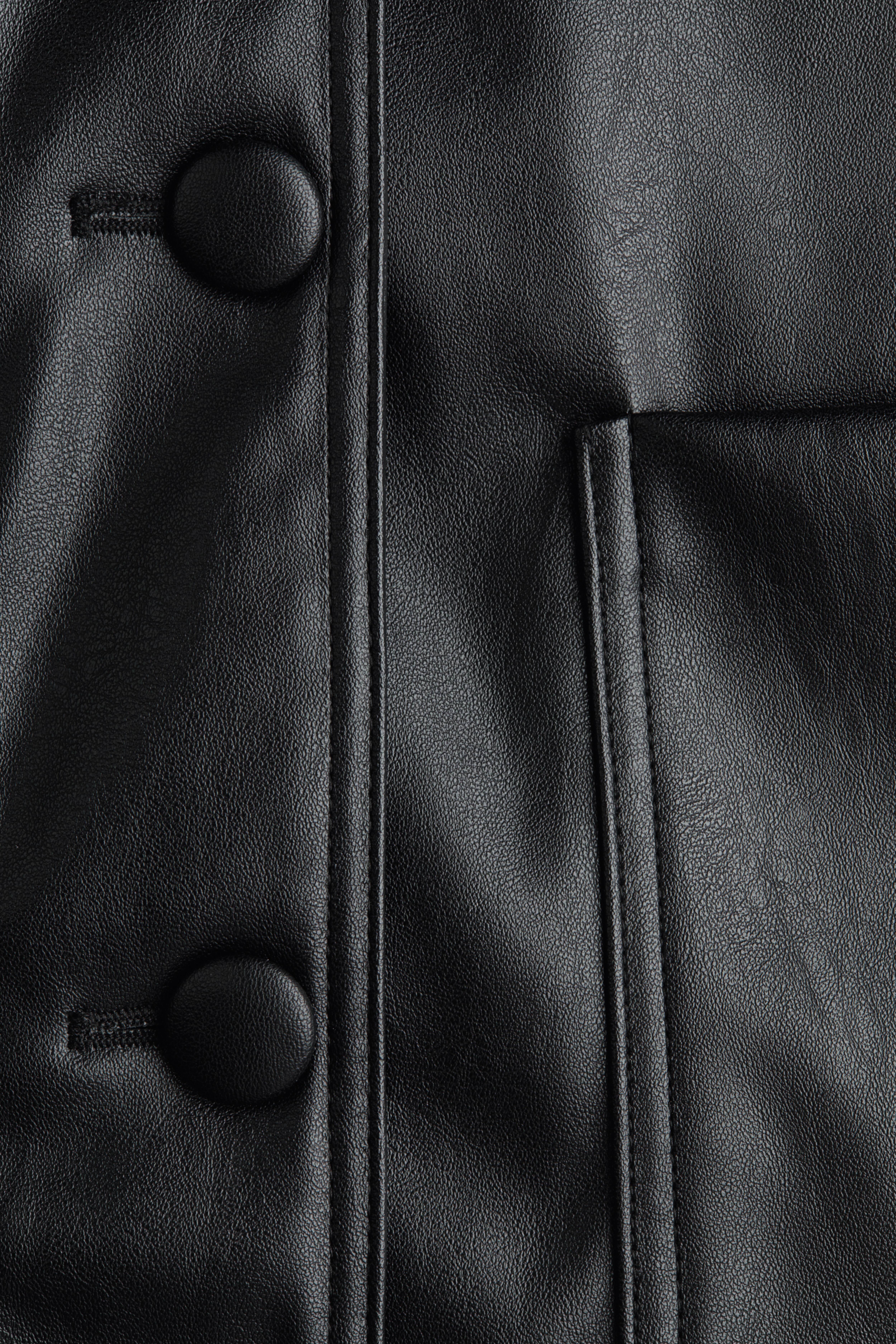 Manteau 3/4 en tissu enduit
