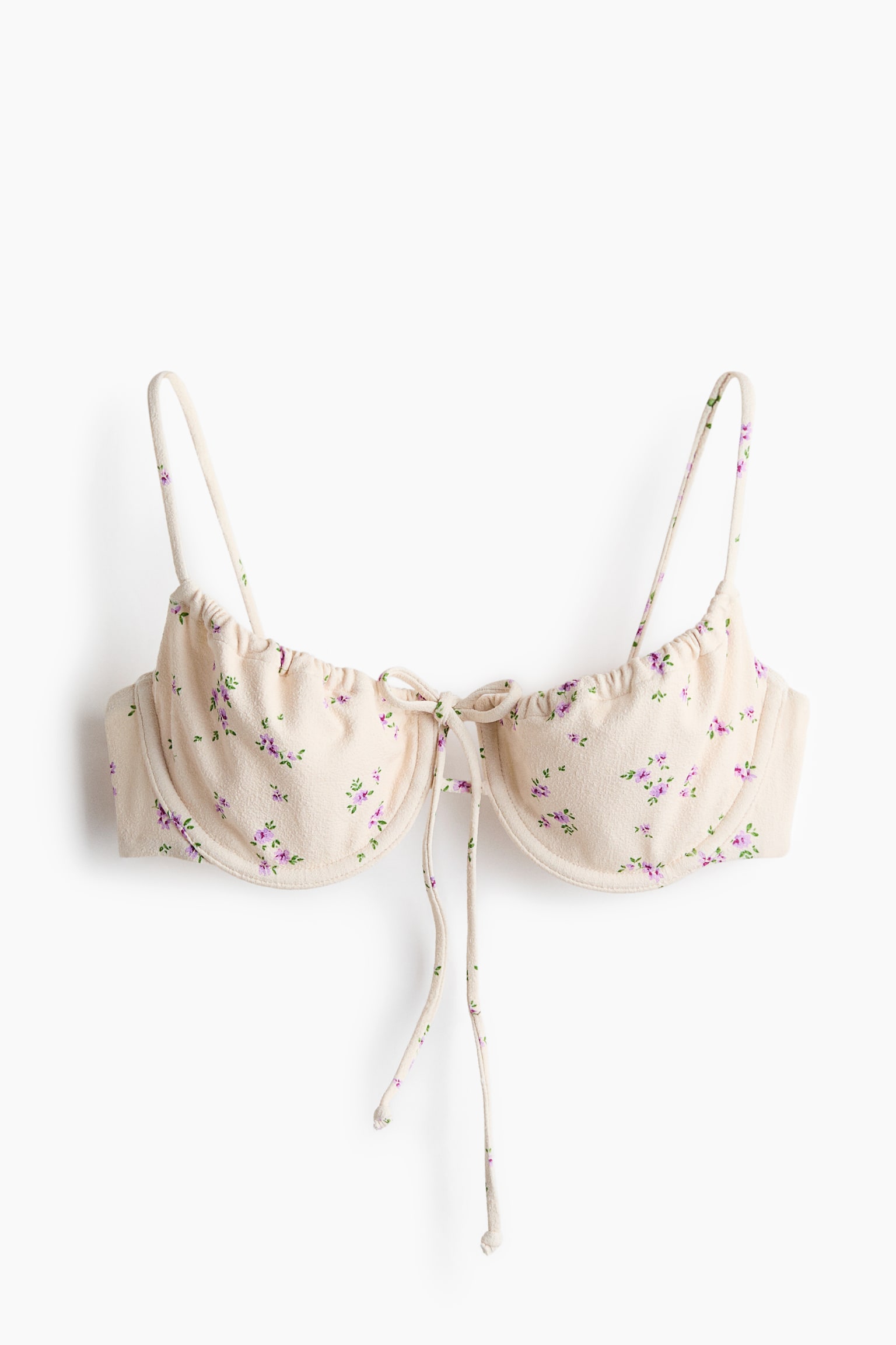 Haut de maillot balconnet - Crème/fleuri/Crème/fleuri - 1