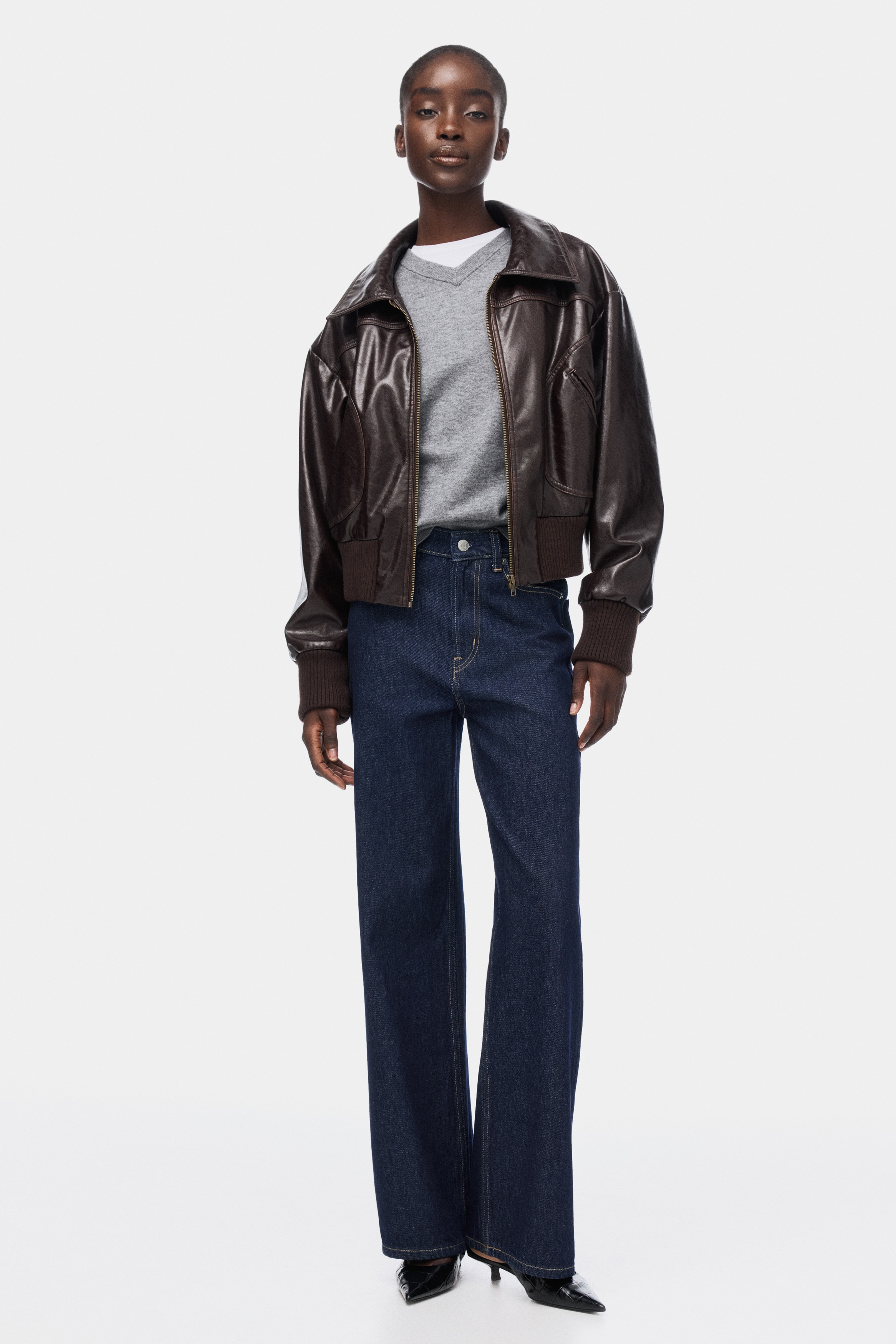 Wide High Waist Jeans - Bleu denim marine/Blanc/Noir délavé/Noir/Bleu denim clair/Gris foncé/Bleu denim/Bleu denim foncé/Bleu denim/Gris denim/Bleu denim clair/Bleu denim foncé/Bleu denim/Bleu denim foncé/Bleu denim/Bleu denim/Noir/Bleu denim clair/Blanc