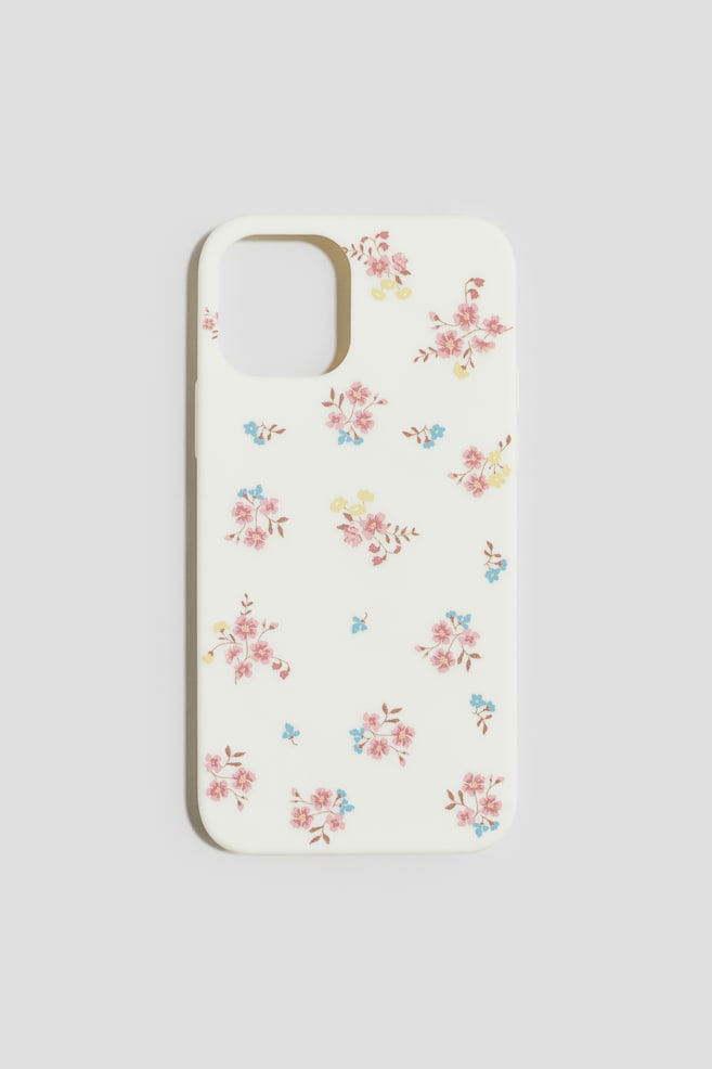iPhone case - White/Floral - 1