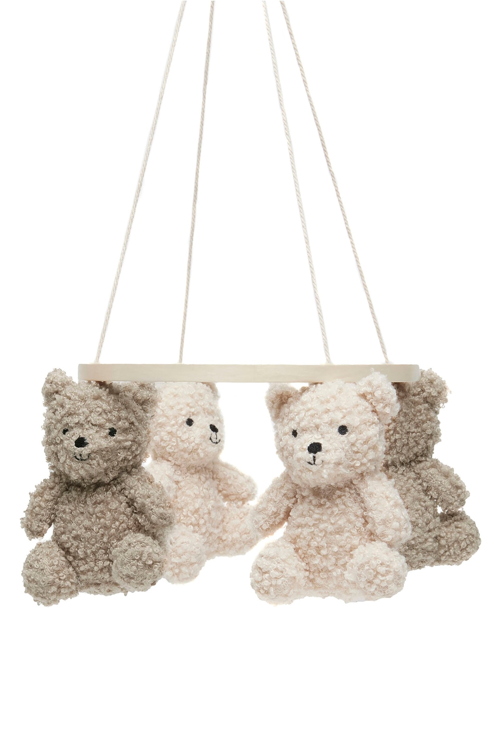 Baby Mobile Teddy Bear - Teddy Bear/olive Green/Teddy Bear/wild Rose