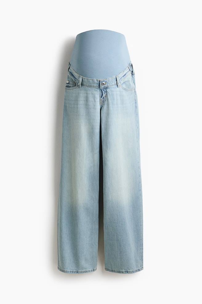 MAMA Wide Jeans - Pale denim blue/Denim blue/Light denim blue/Dark denim blue/pinstriped/White/Denim blue/Dark denim blue - 1