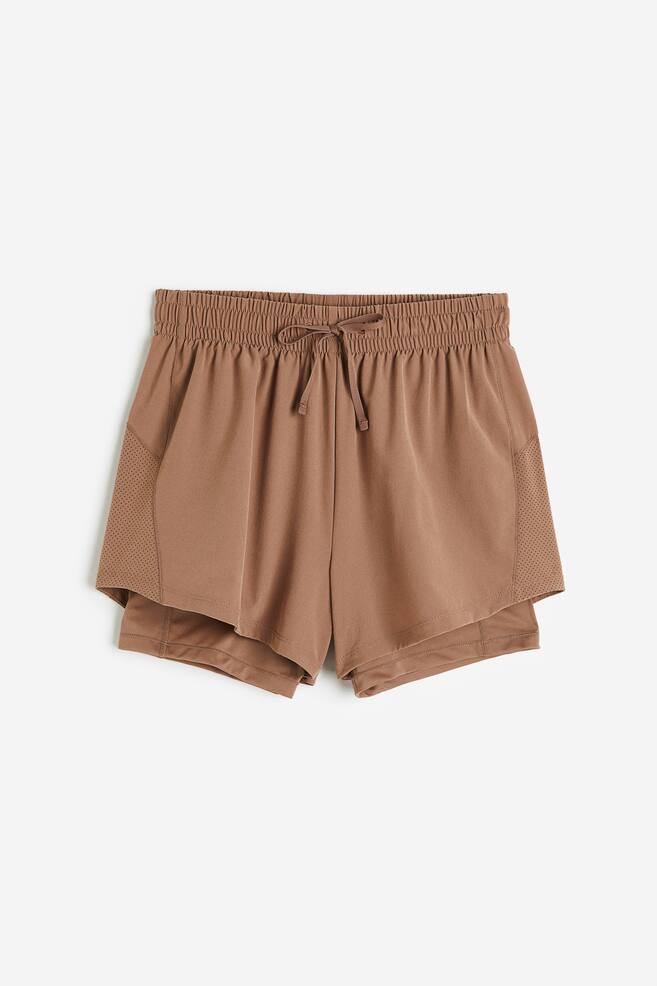 DryMove™ Double-layered running shorts - Light brown/Black/Light beige/Blue/dc - 2