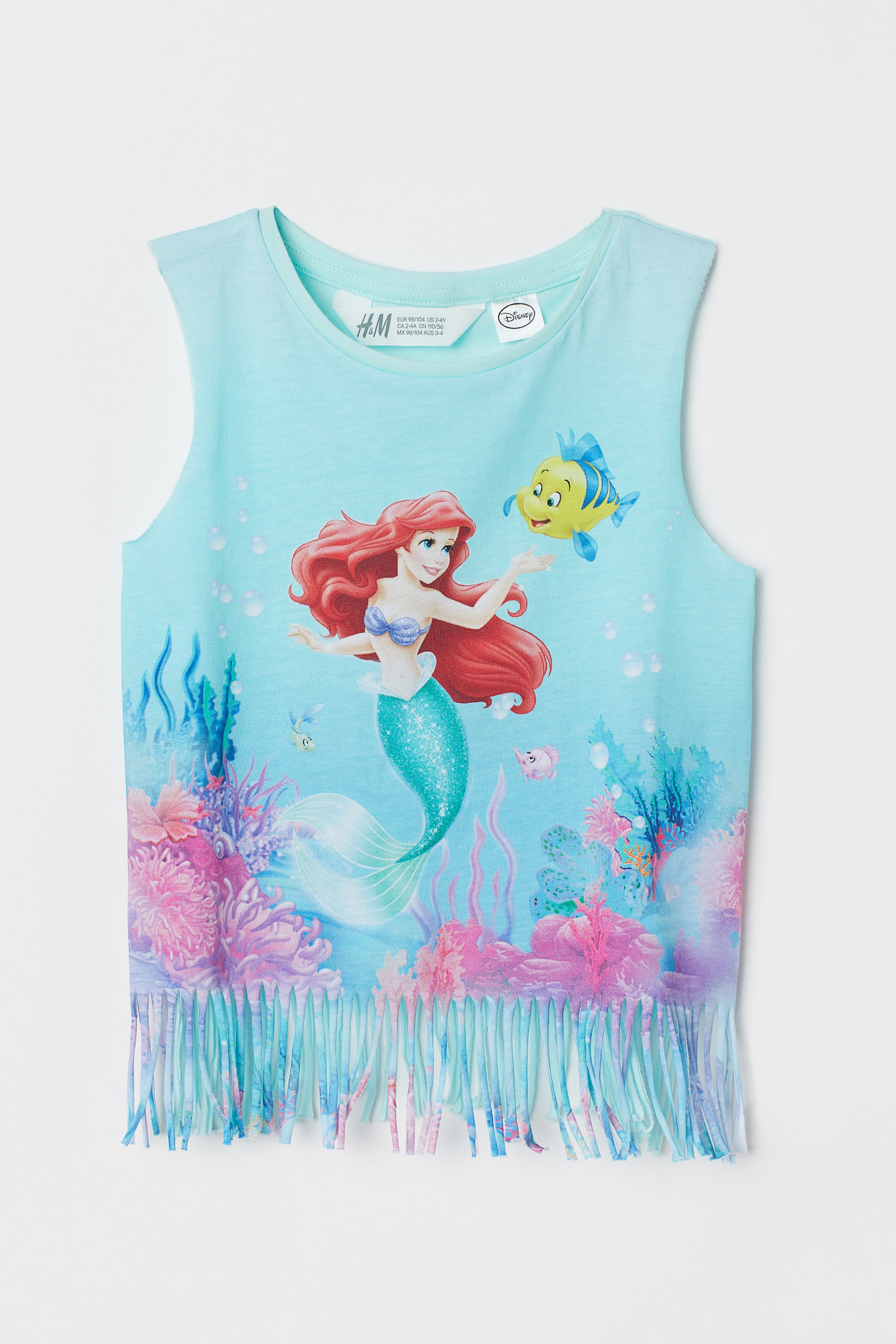 Débardeur Fille Disney Ariel – Neuf Sans étiquettes, Taille 10-12 Ans