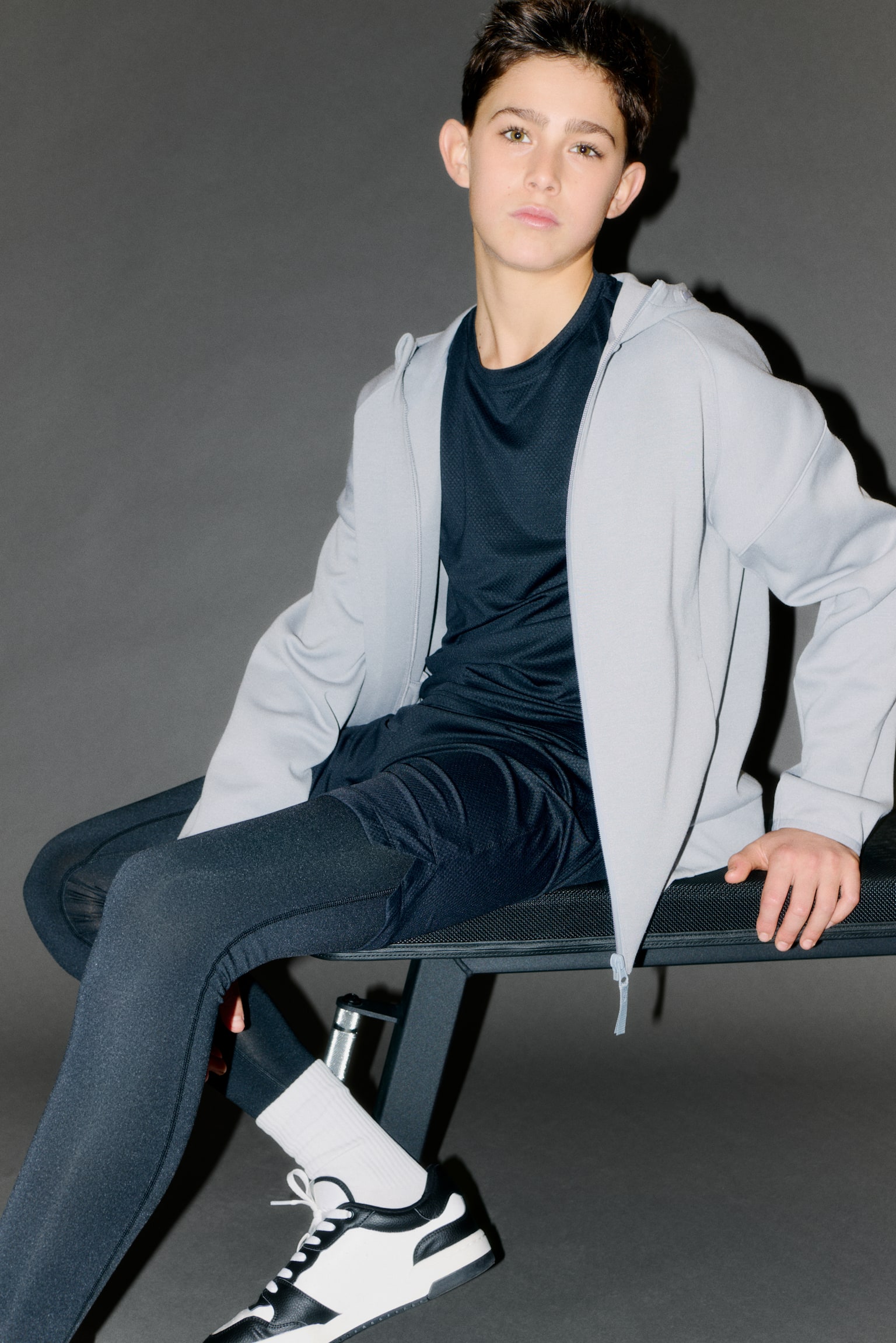 Layered football tights with DryMove™ - Black - 4