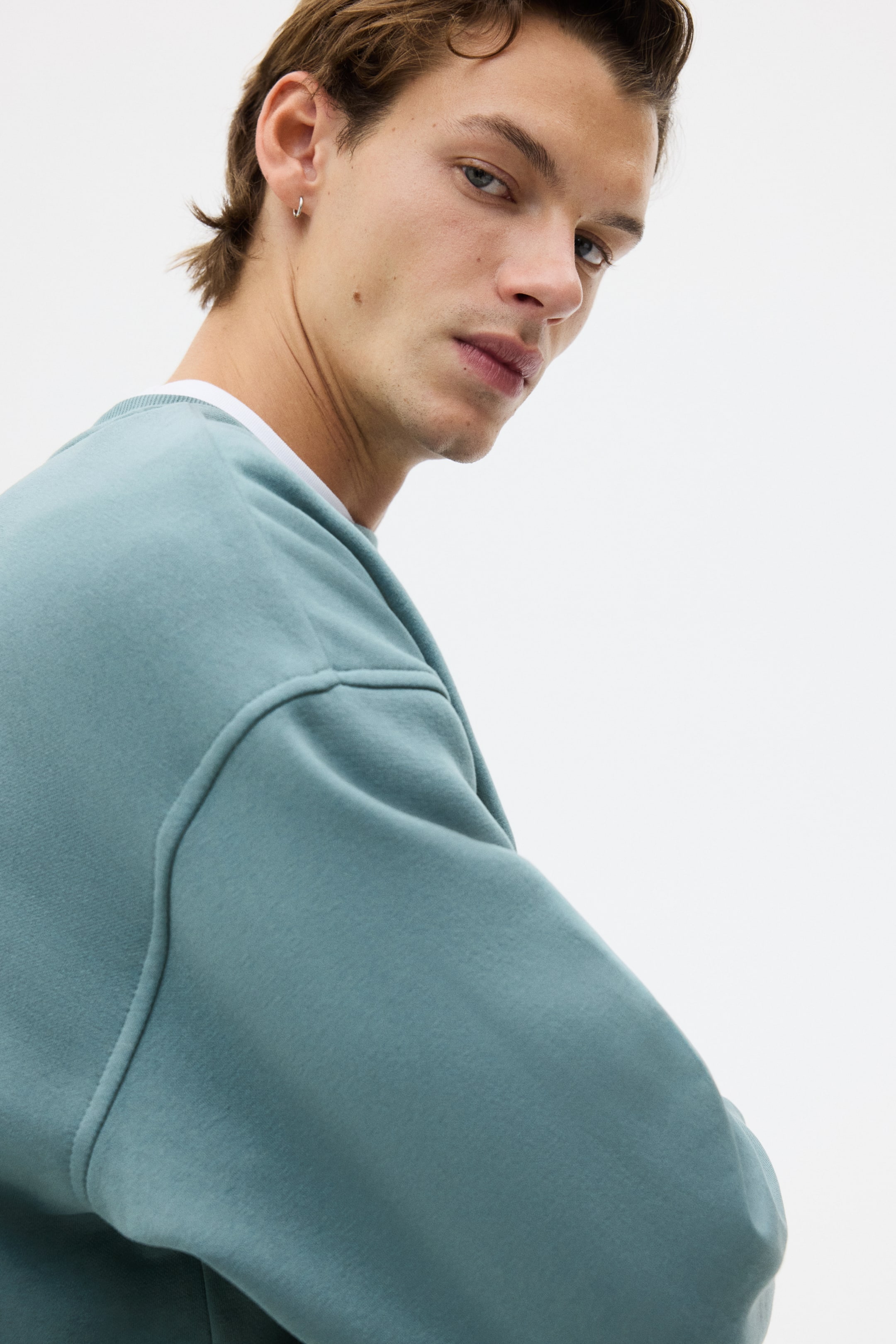 Ingrandisci l'immagine: Felpa Loose Fit - Blu petrolio - UOMO | H&M CH 4