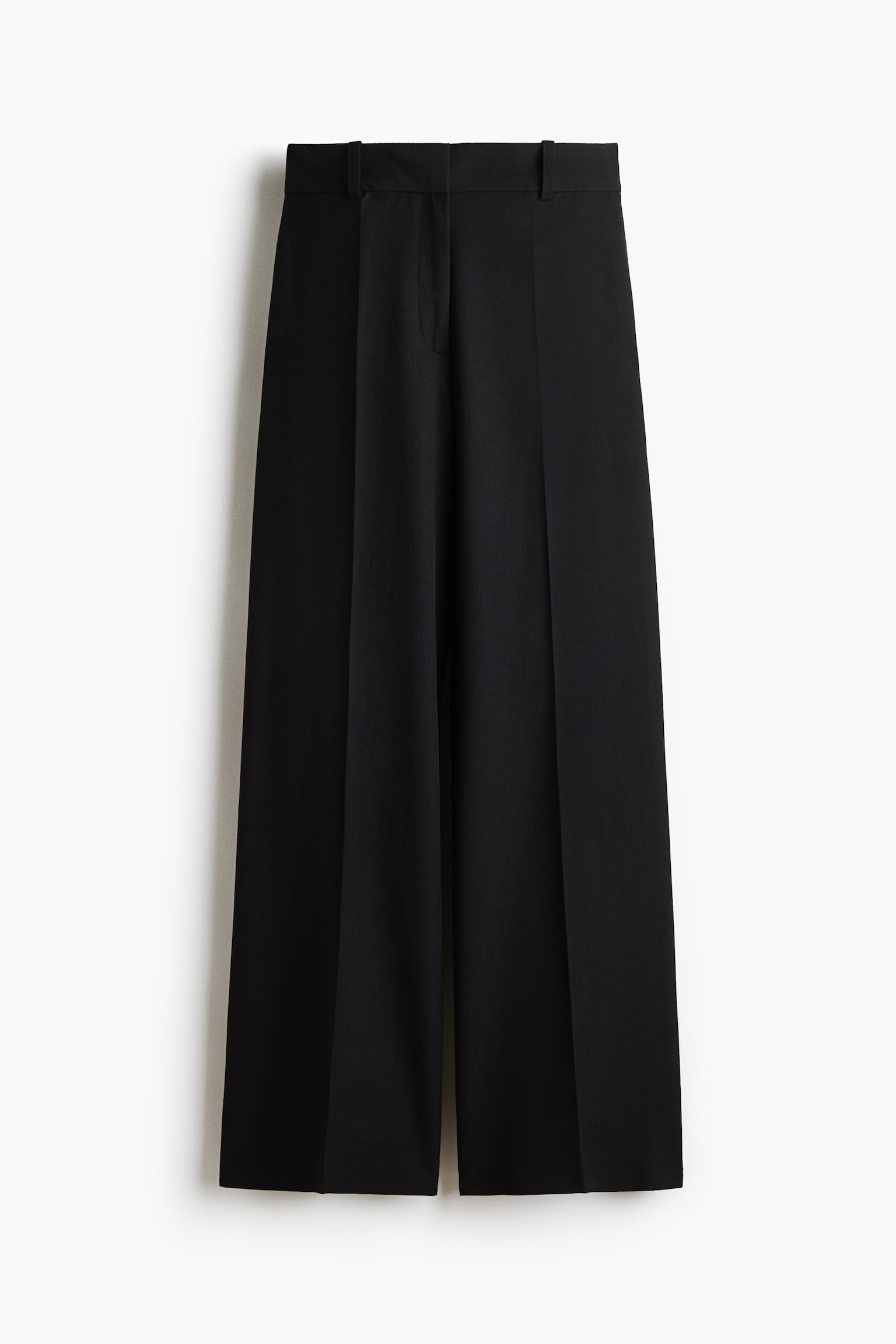 Женские брюки H&M Wide-Leg Dress Pants, цвет: Чёрный — фото 1