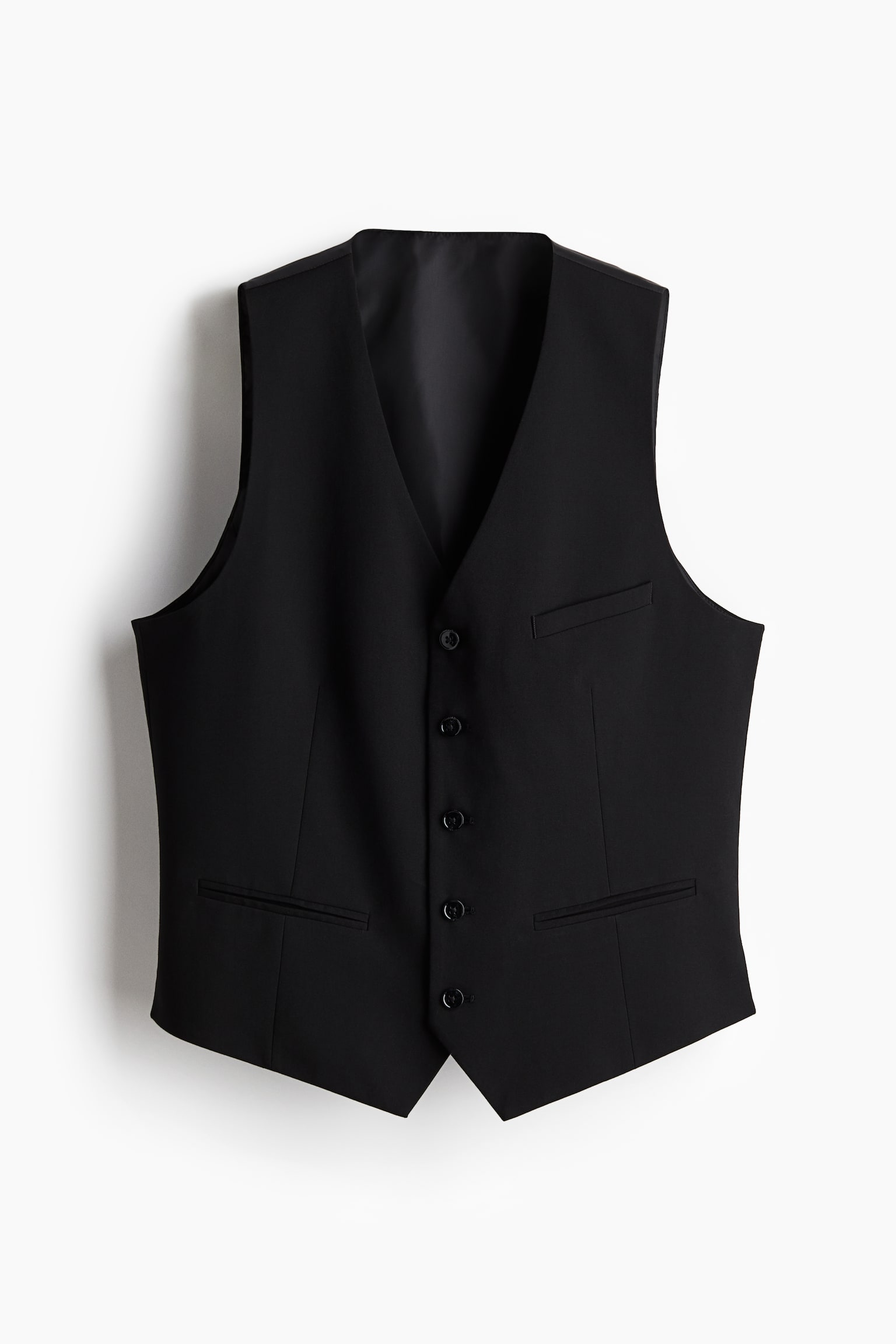 Slim FIt Suit waistcoat - Black/Dark blue - 2