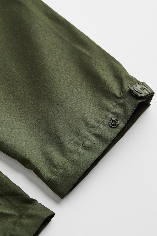 Regular Fit Water-repellent outdoor trousers - Dark khaki green/Black - 10