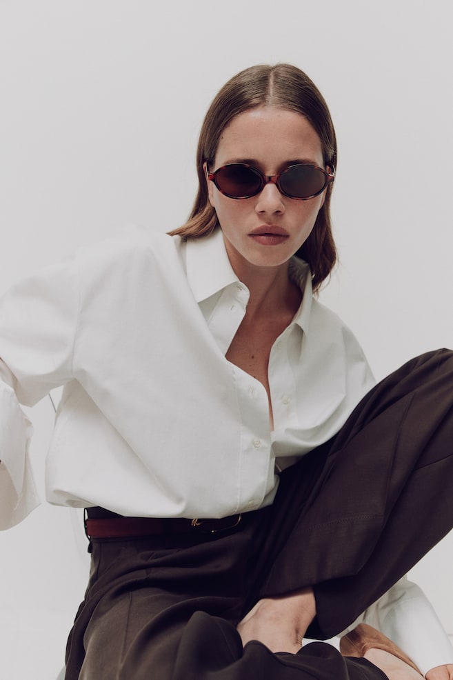 Oval sunglasses - Brown/Tortoiseshell-patterned/Black/Brown/Burgundy/Beige/Tortoiseshell pattern/Orange/Tortoiseshell pattern - 2