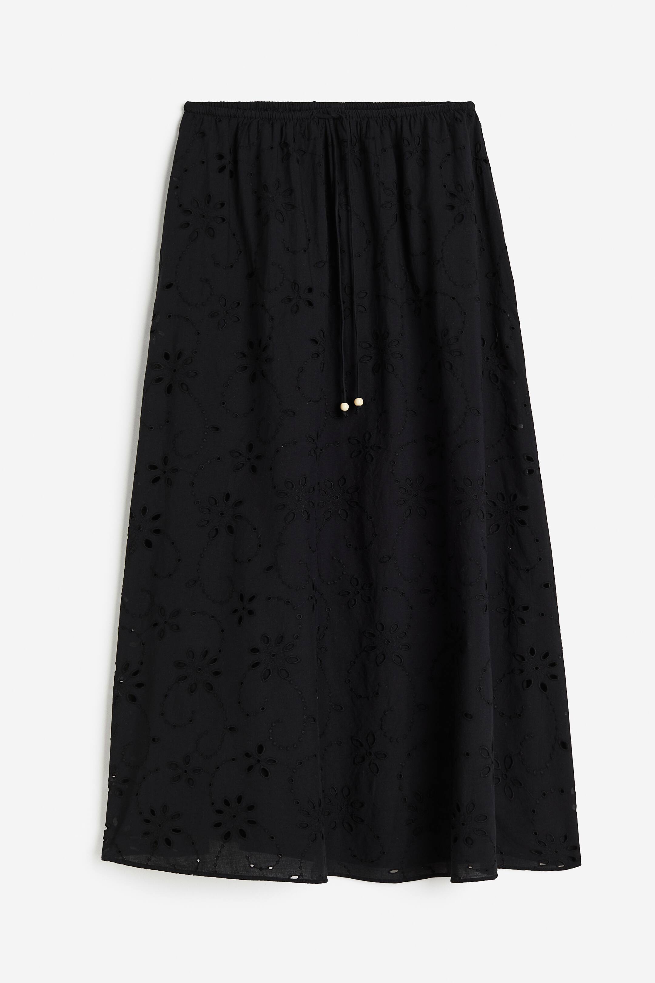 View larger image: Broderie anglaise skirt - Black - Ladies | H&M HK 1